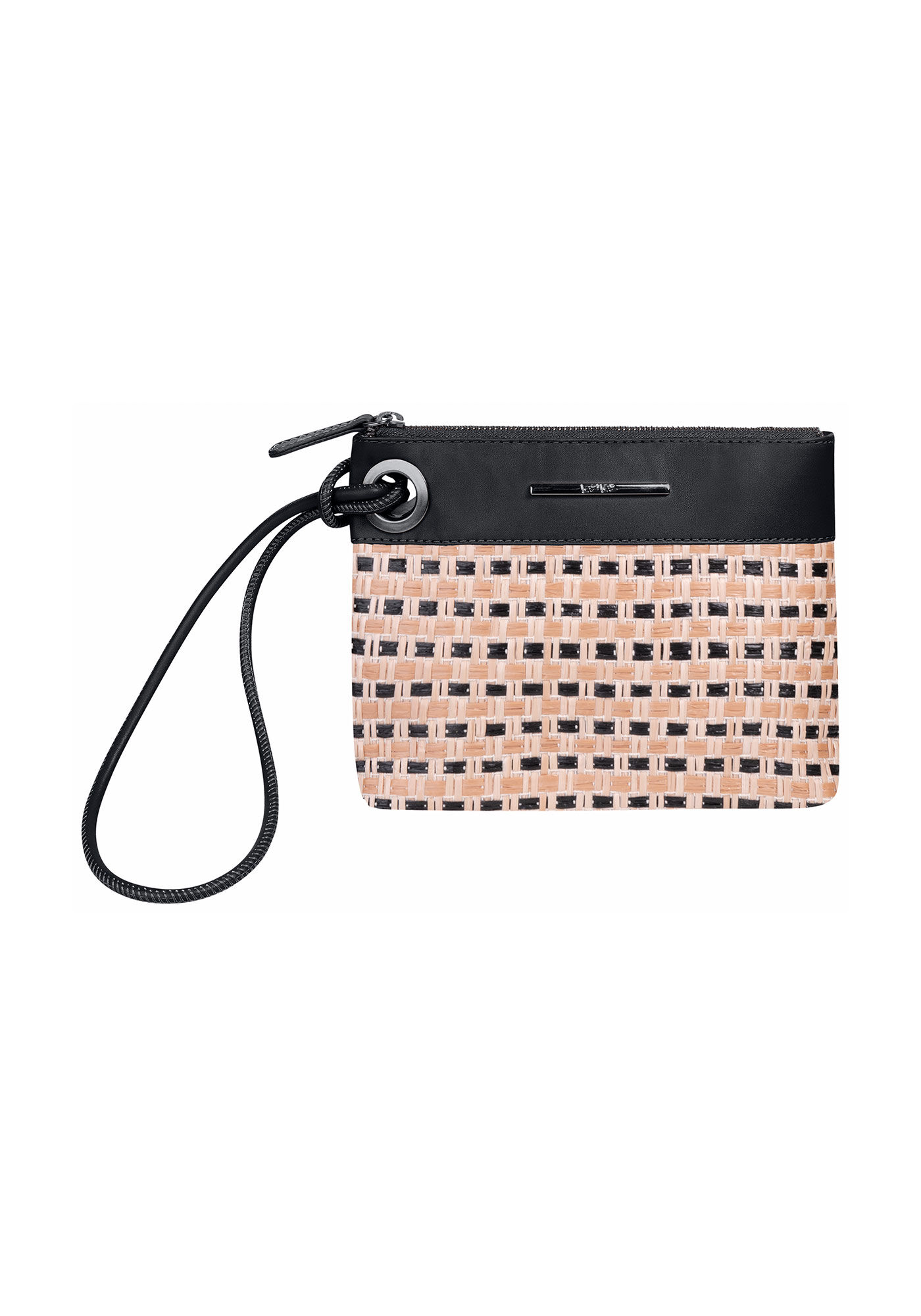 Bolsa Clutch em R&aacute;fia com Al&ccedil;a, , large.