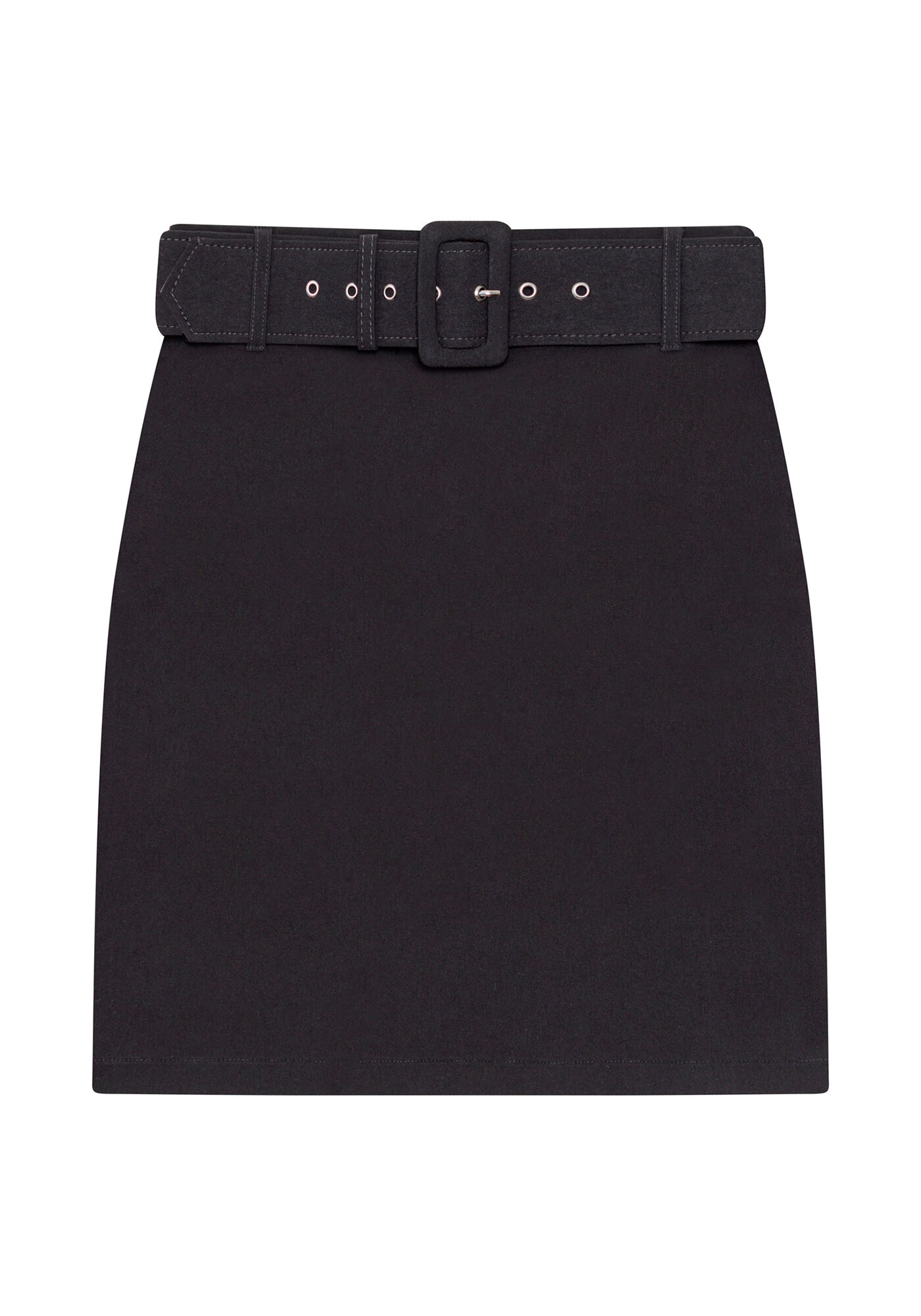 Saia Cintura Alta com Cinto, , large.