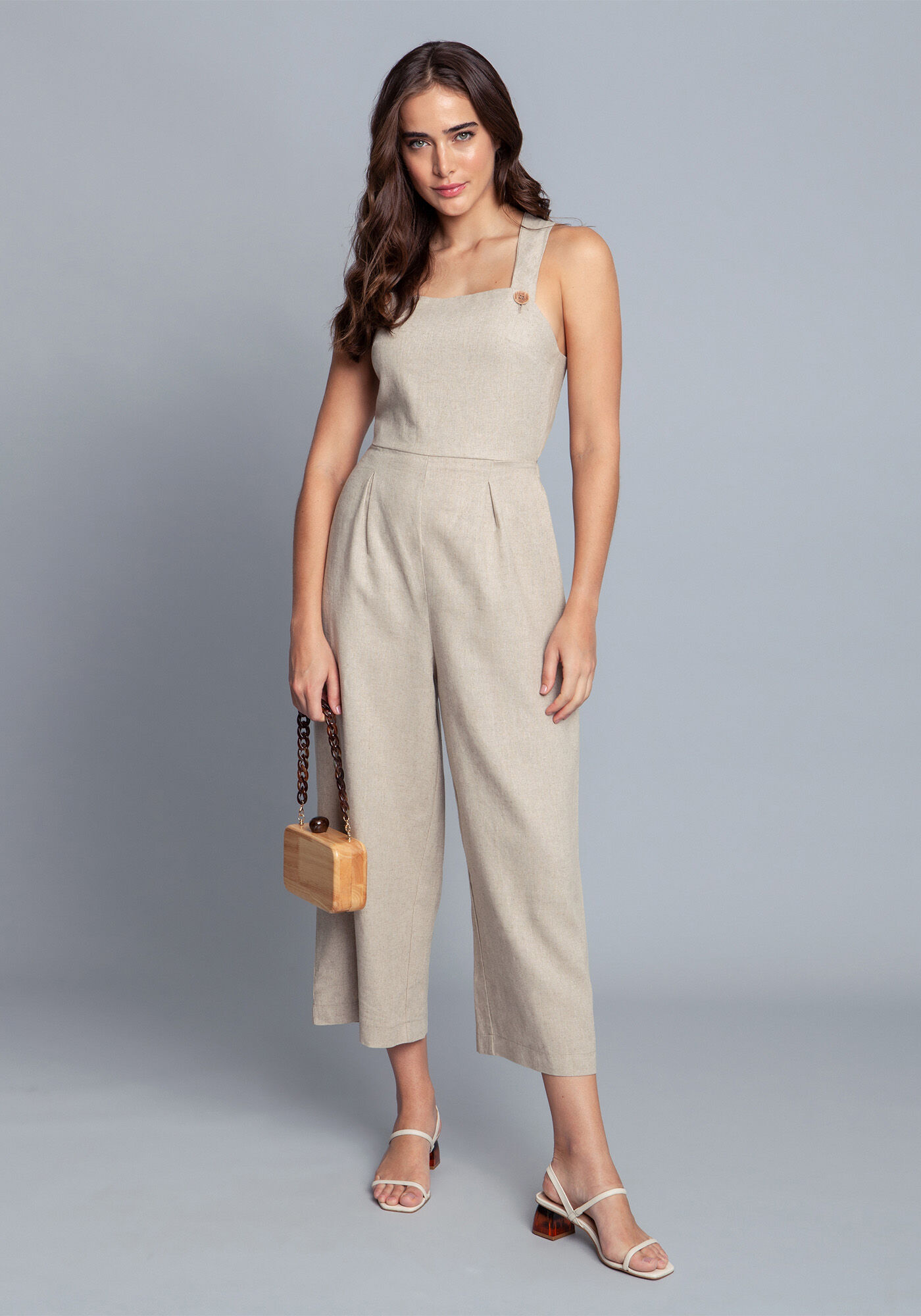 Macac&atilde;o Tecido Linho Washed Plus Midi, , large.