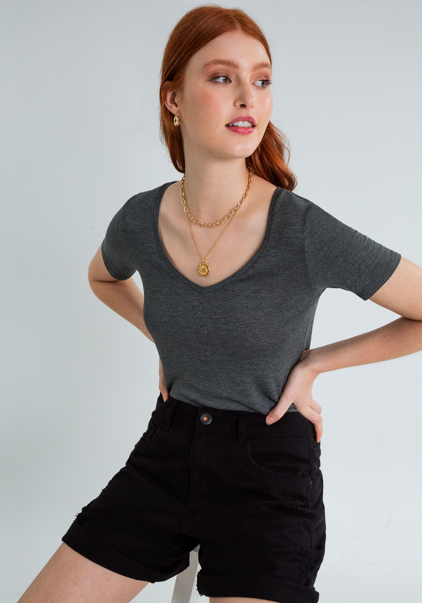 Bermuda Jeans Boyfriend Venice, , large.