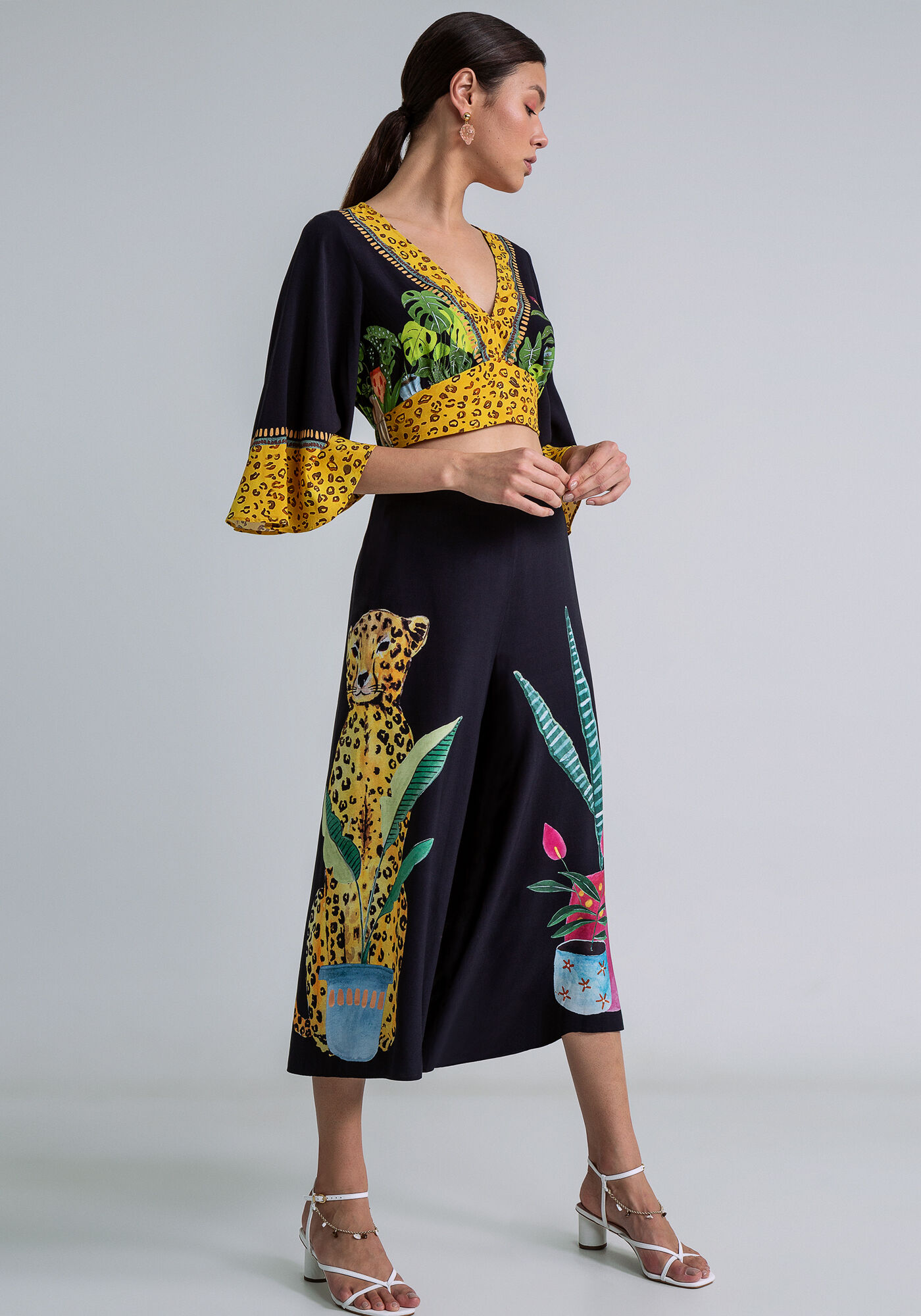 Cal&ccedil;a Pantacourt Cintura M&eacute;dia, INSTINTO, large.