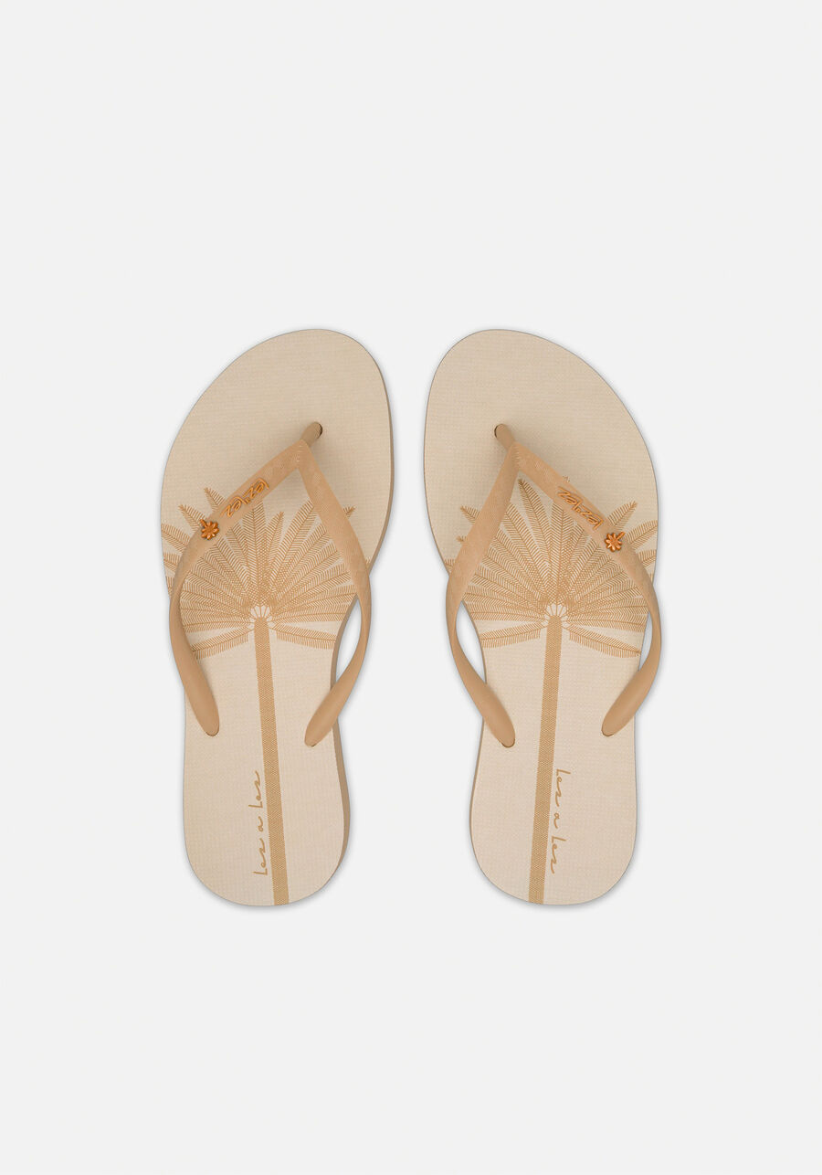 Chinelo De Tiras Finas Estampado, PIACAVA BEGE. Chinelo De Tiras Finas Estampado, PIACAVA BEGE, large.