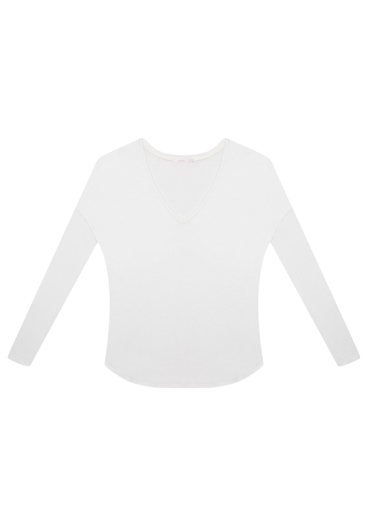 Blusa Manga Longa Decote V, , large.