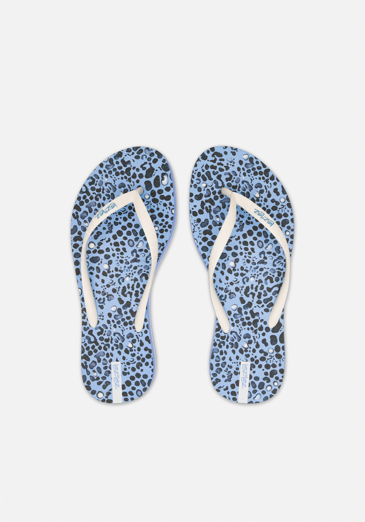Chinelo Feminino Estampado Com Tiras Finas, ARATU AZUL, large.