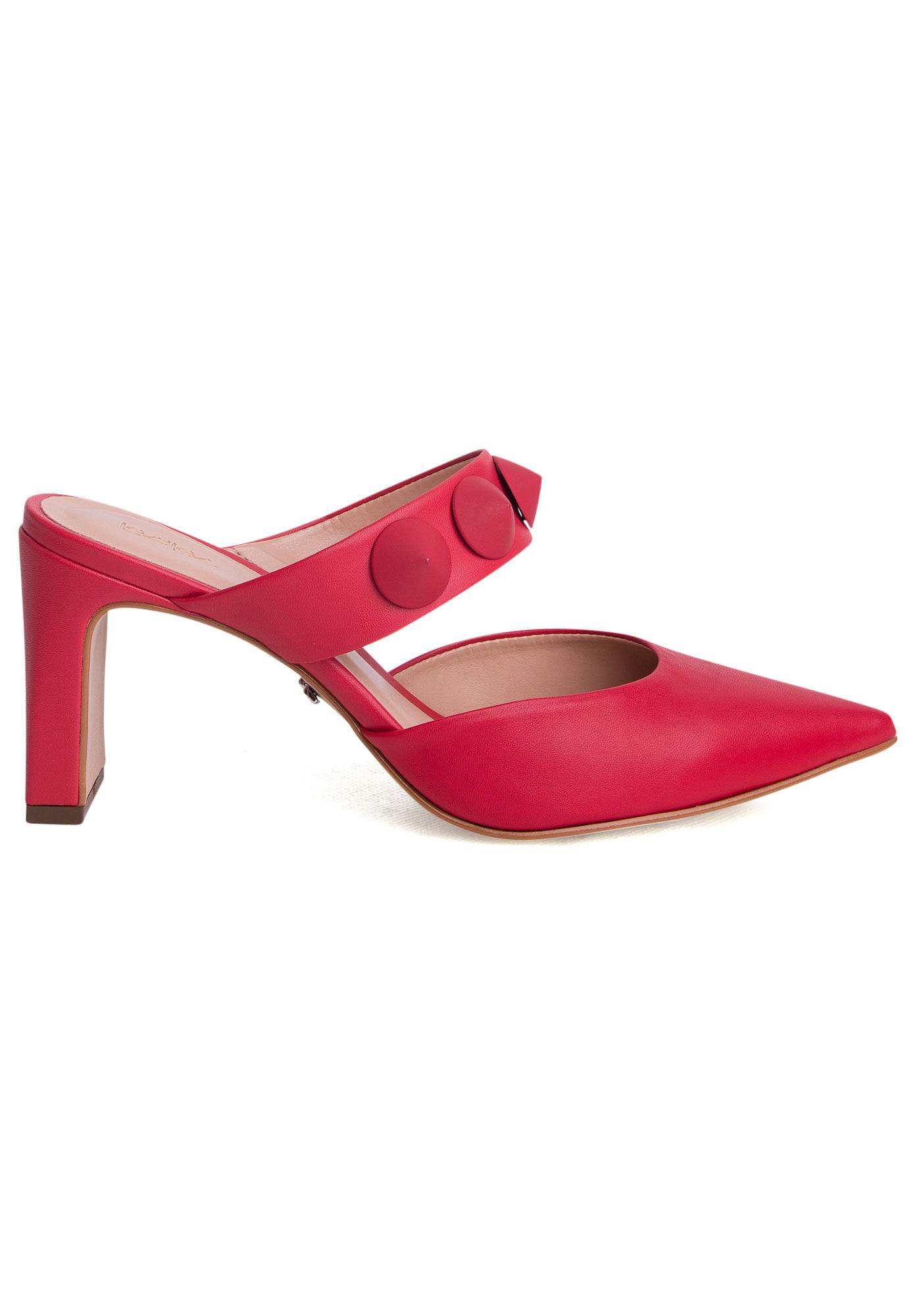 Sand lia Mule com Bico Fino e Tachas Lez a Lez
