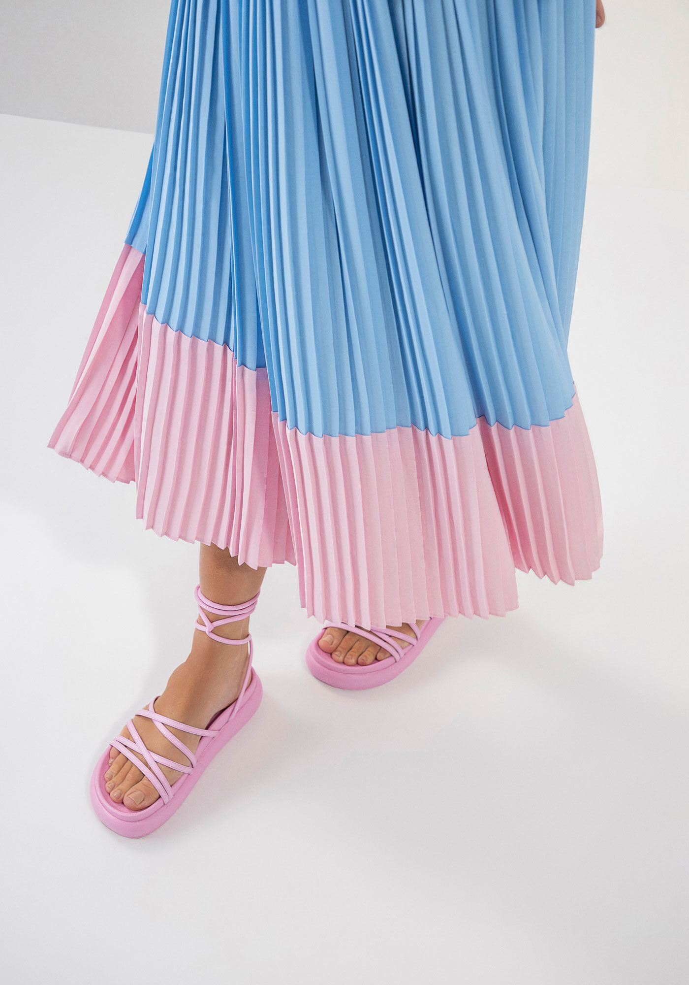 Sand&aacute;lia Papete Flatform com Amarra&ccedil;&atilde;o, , large.