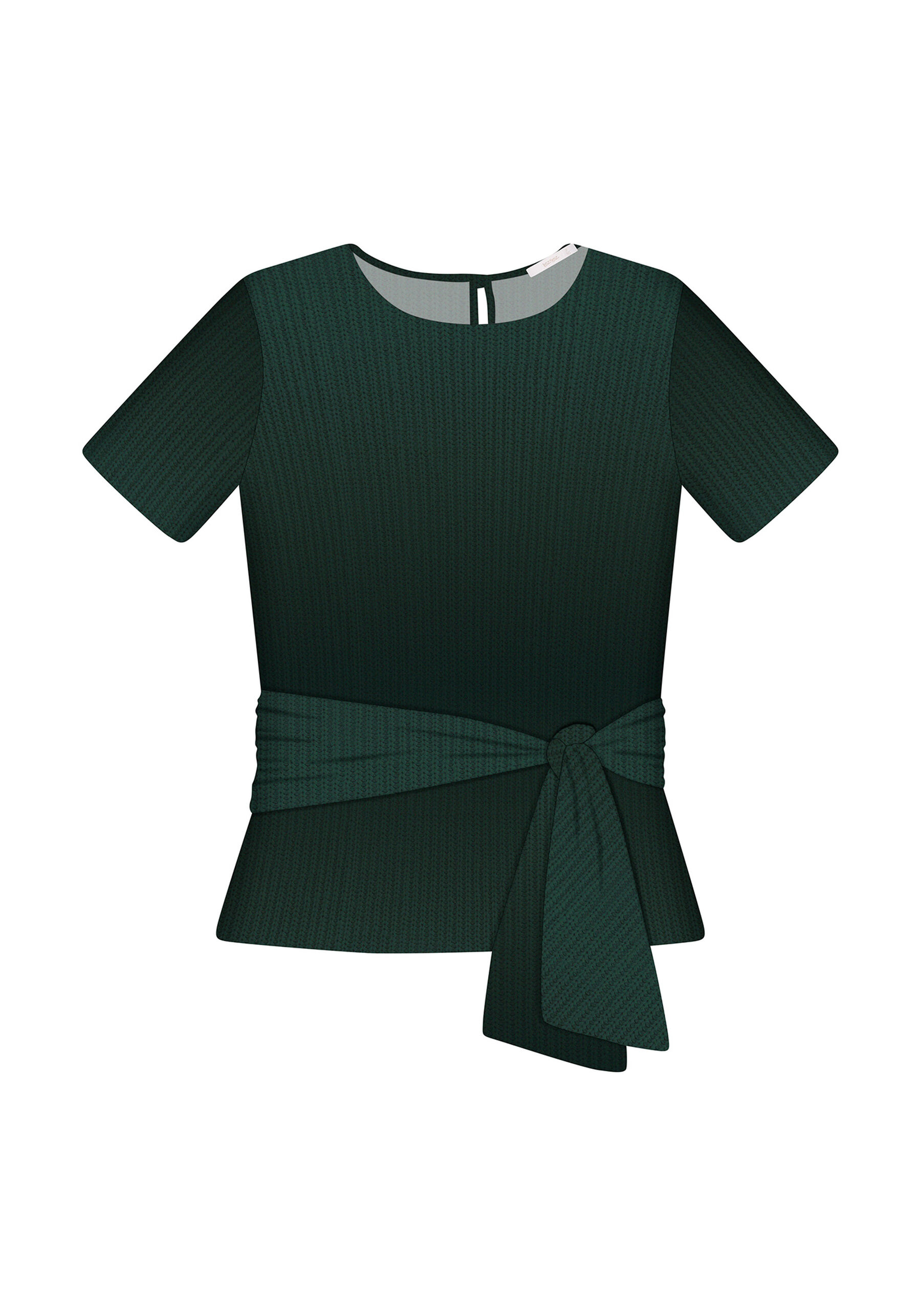 Blusa com Faixa Estampa, TRICO. Blusa com Faixa Estampa, TRICO, large.