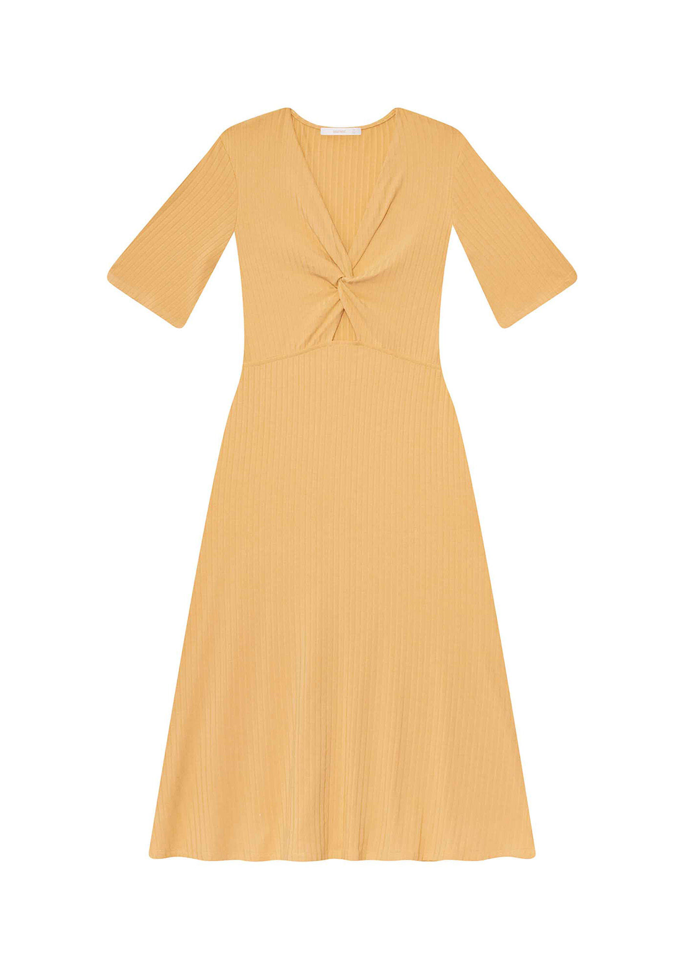 Vestido Malha Canelado Tracy, , large.