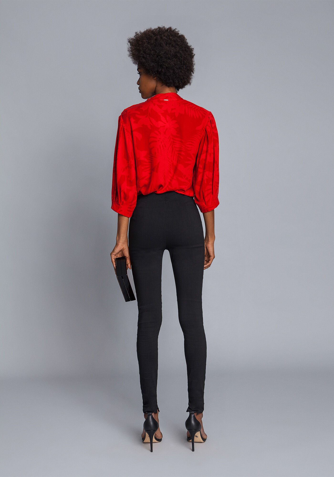 Cal&ccedil;a Skinny Detalhe Z&iacute;per, PRETO, large.