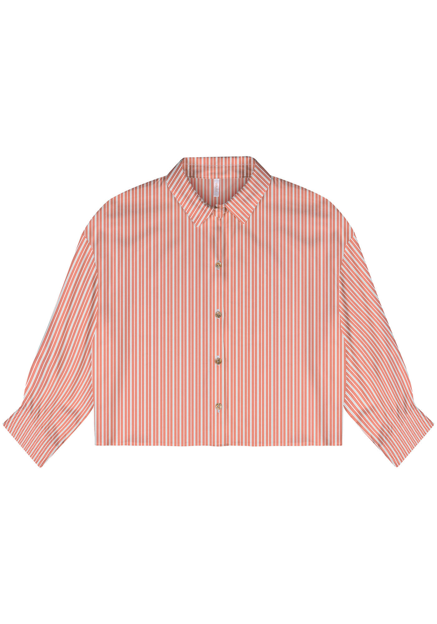 Camisa Manga 3/4 em Viscose Curta, , large.