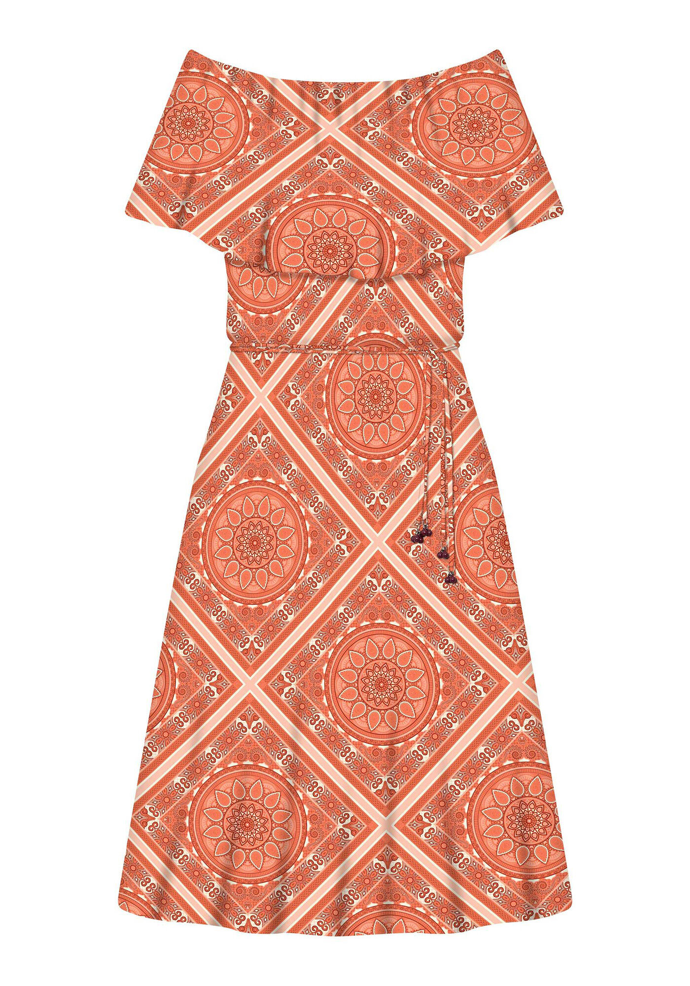 Vestido M&iacute;di Ombro a Ombro Jonson, , large.