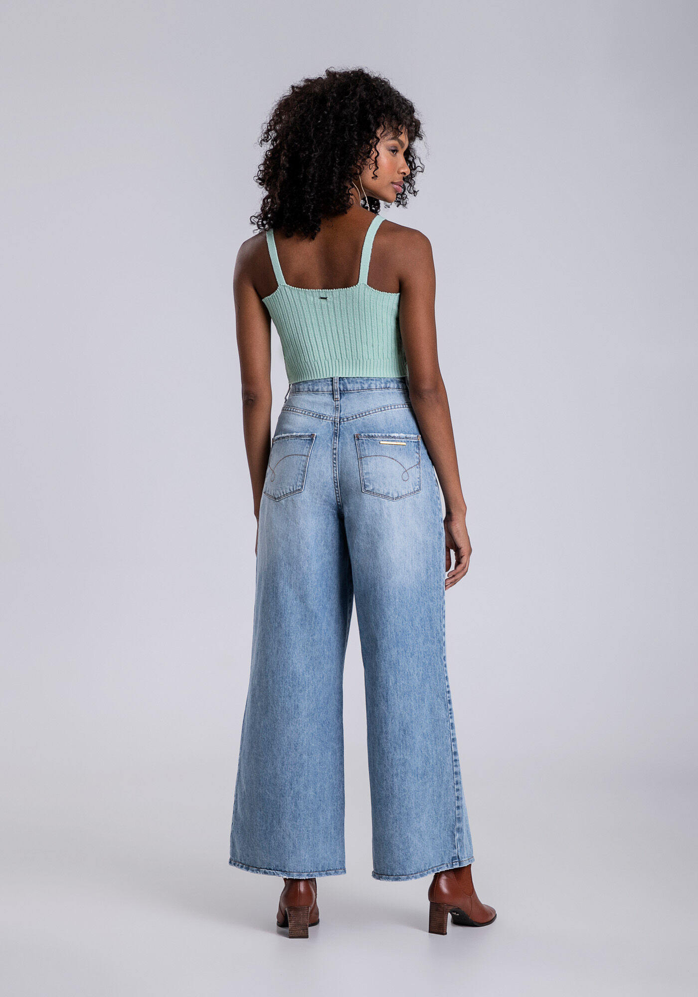 Blusa com Al&ccedil;as Cropped Tric&ocirc;, , large.