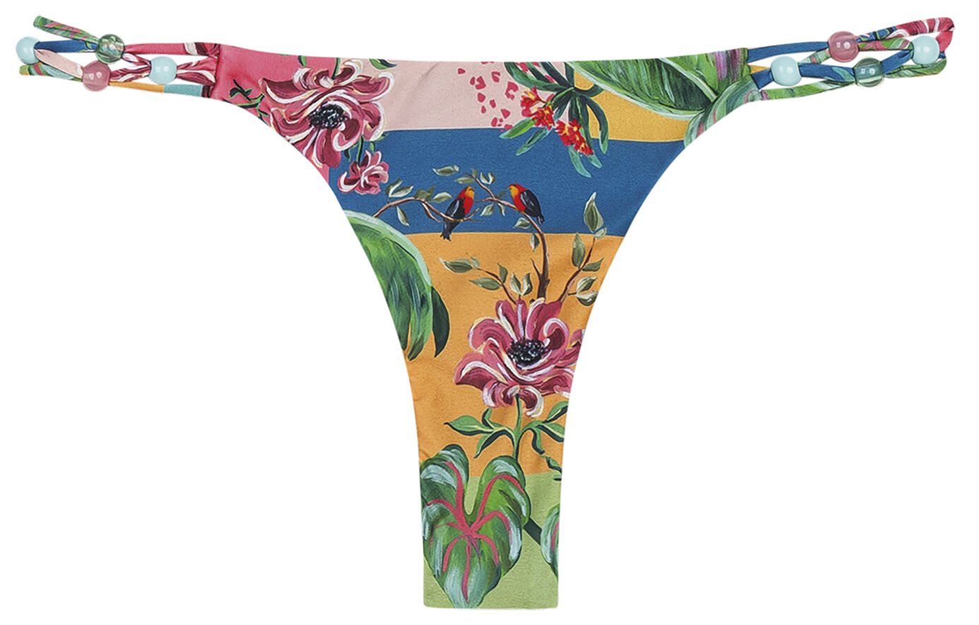 Calcinha Biqu&iacute;ni Estampada com Detalhe Lateral, MACUITA, large.