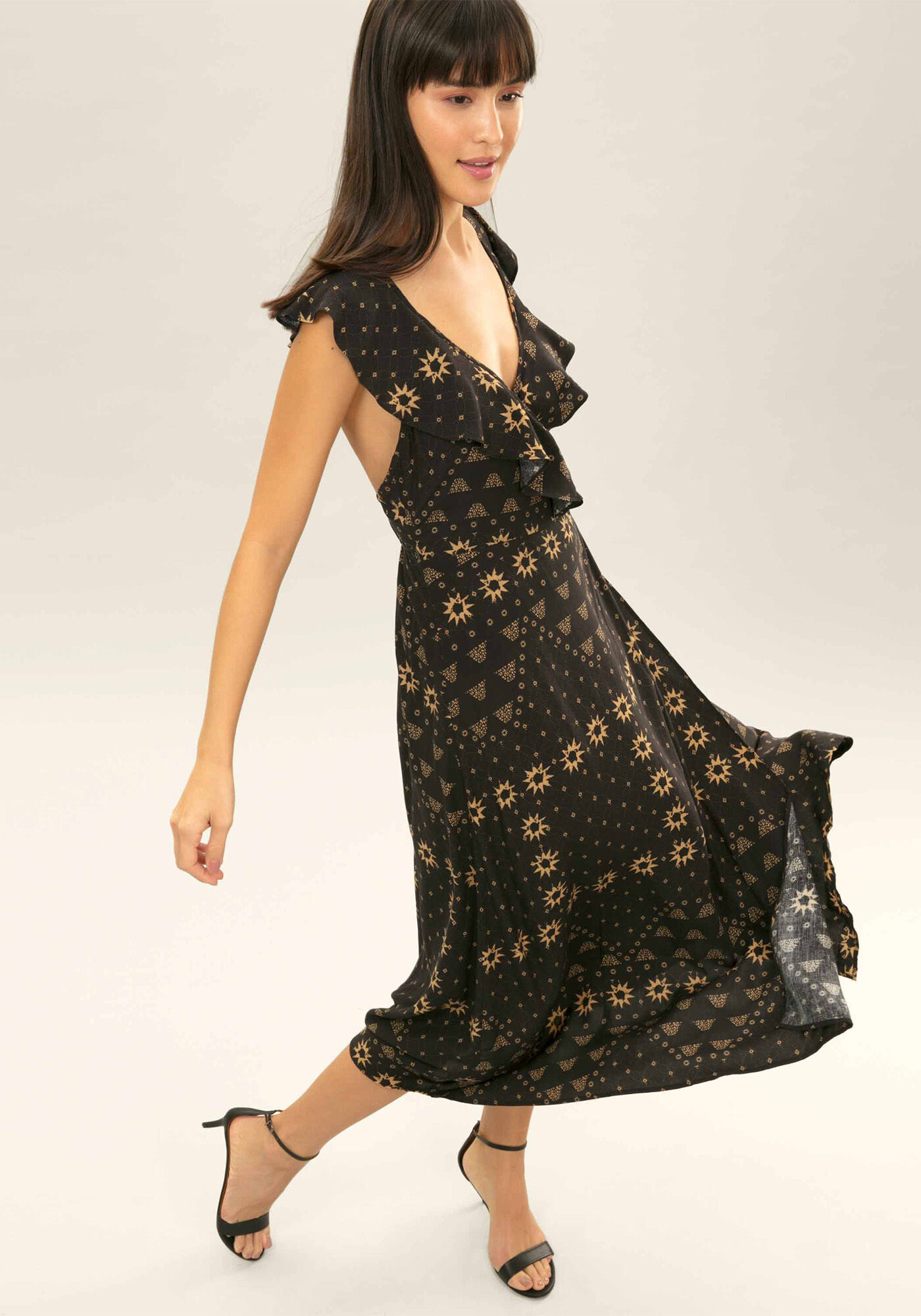 Vestido M&iacute;di Transpassado, , large.