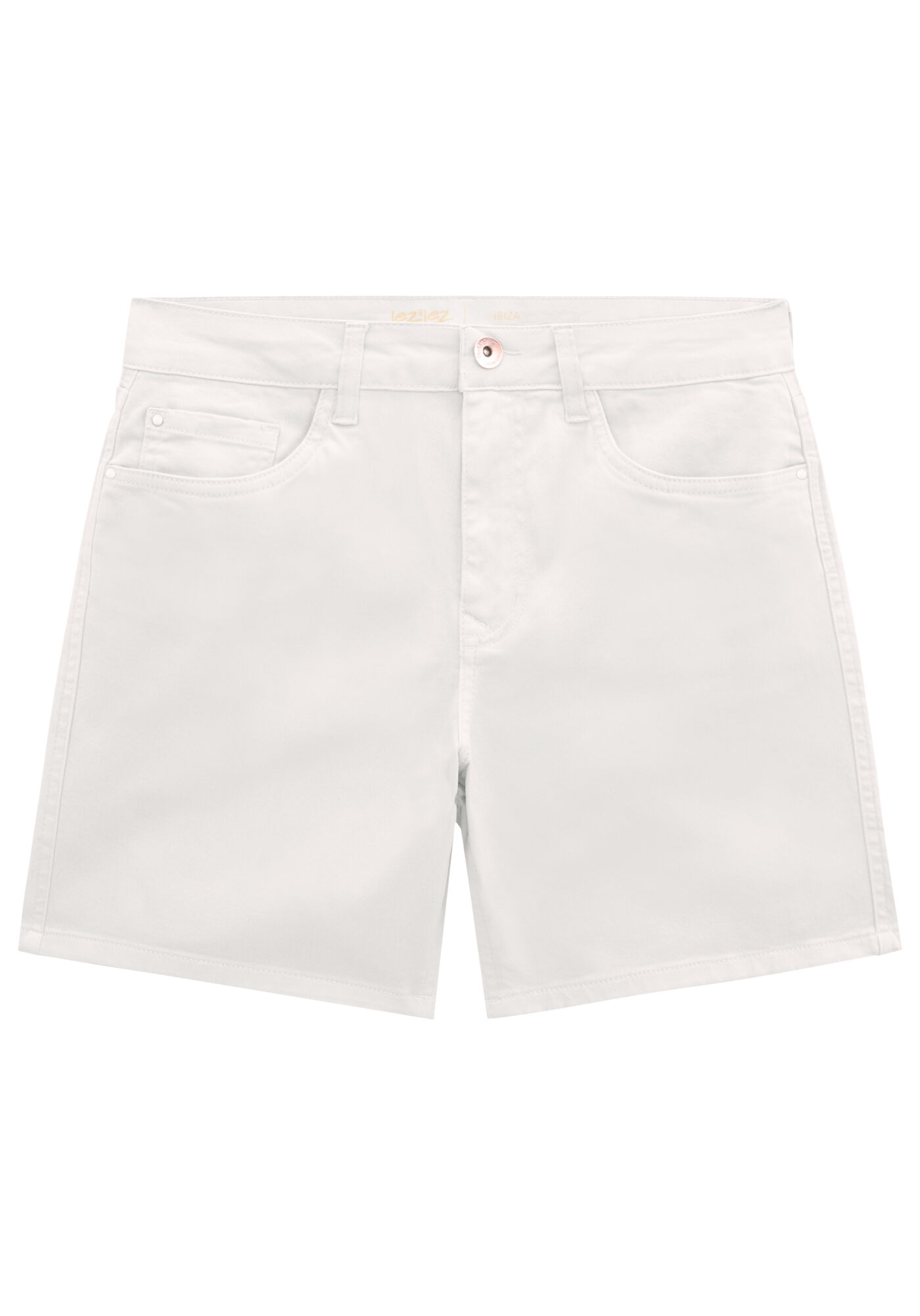 Shorts Sarja Ibiza Justo, BRANCO OFF WHITE, large.