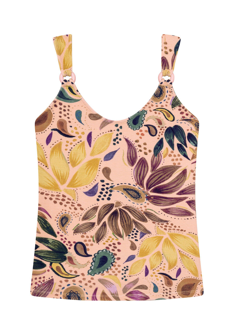 Blusa com Alças Estampada, . Blusa com Alças Estampada, , large.