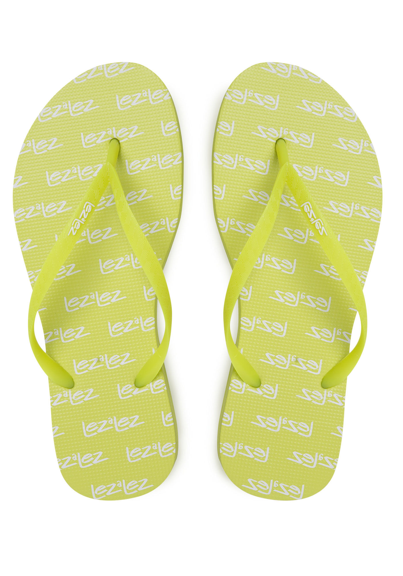 Chinelo Borracha com Estampa Lez a Lez, VERDE GIFFON, large.