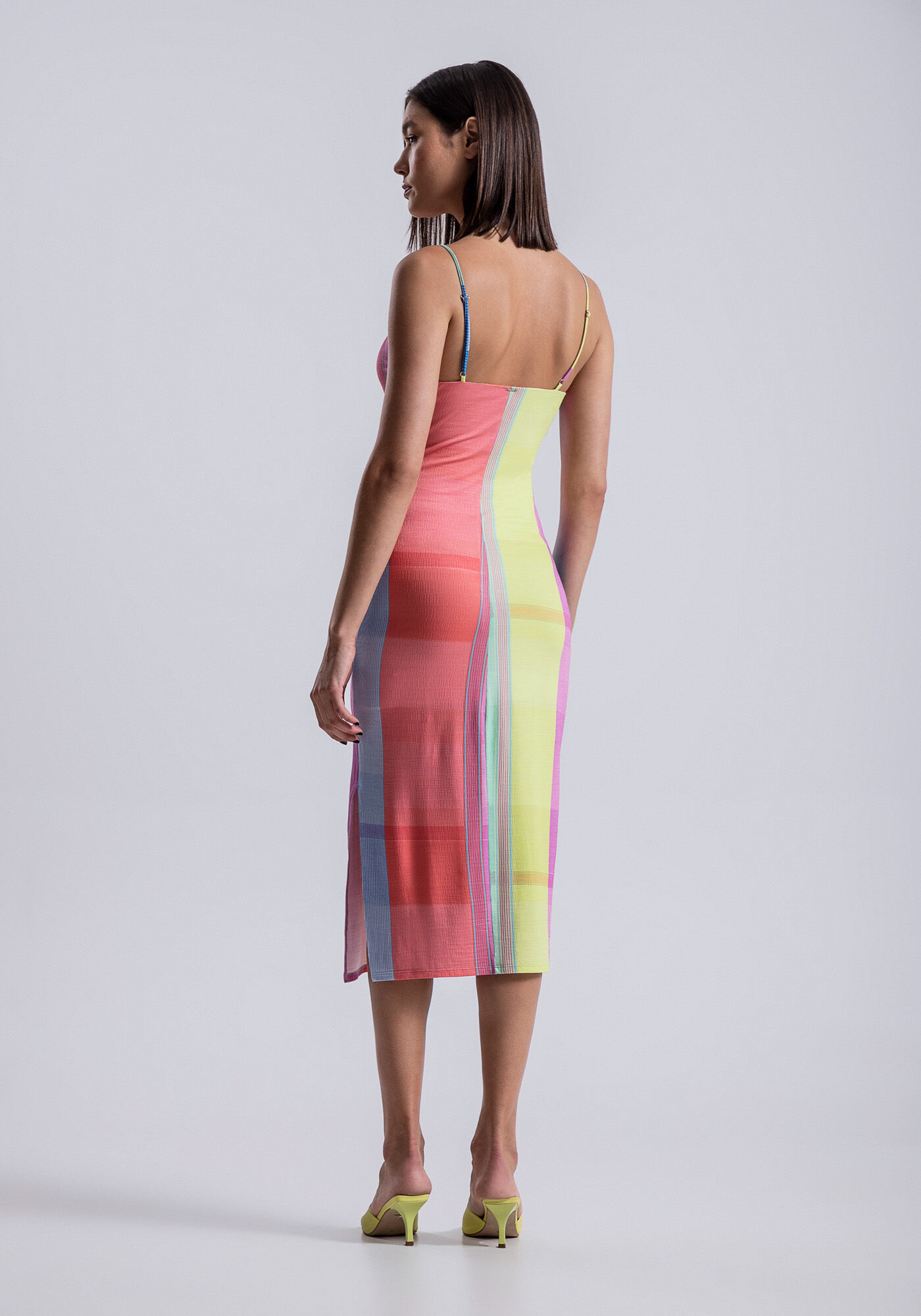 Vestido Midi em Malha com Detalhe Tira, REDE, large.