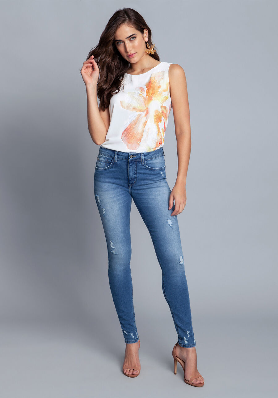 Calça Jeans Com Elastano Bali, . Calça Jeans Com Elastano Bali, , large.