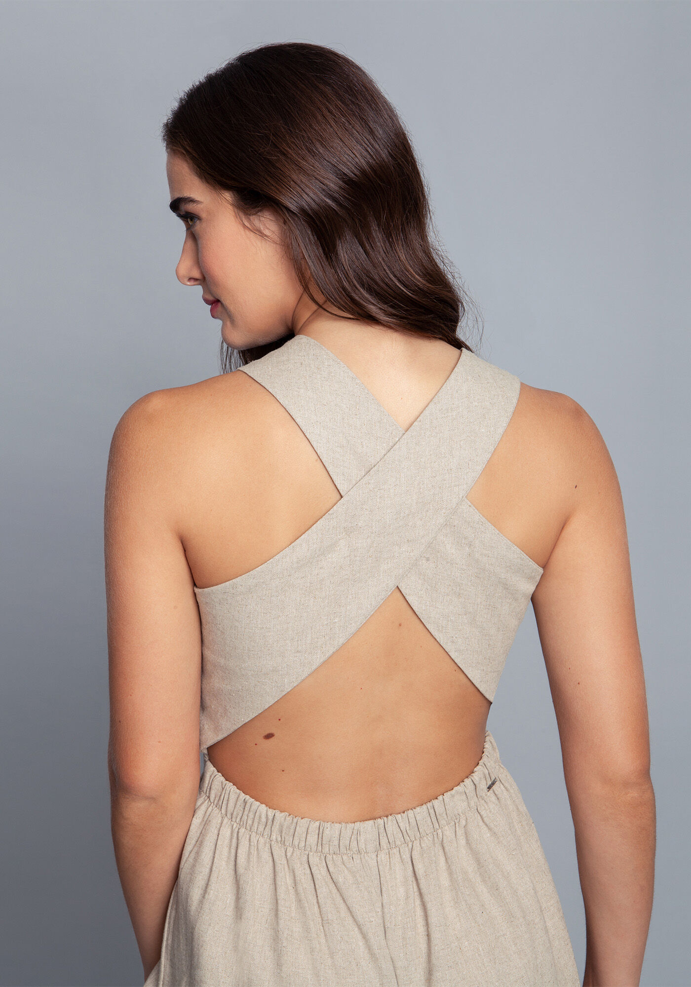 Macac&atilde;o Tecido Linho Washed Plus Midi, , large.