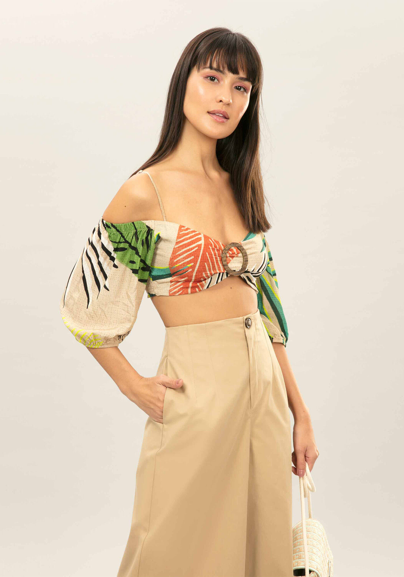 Blusa Ciganinha Cropped, , large.