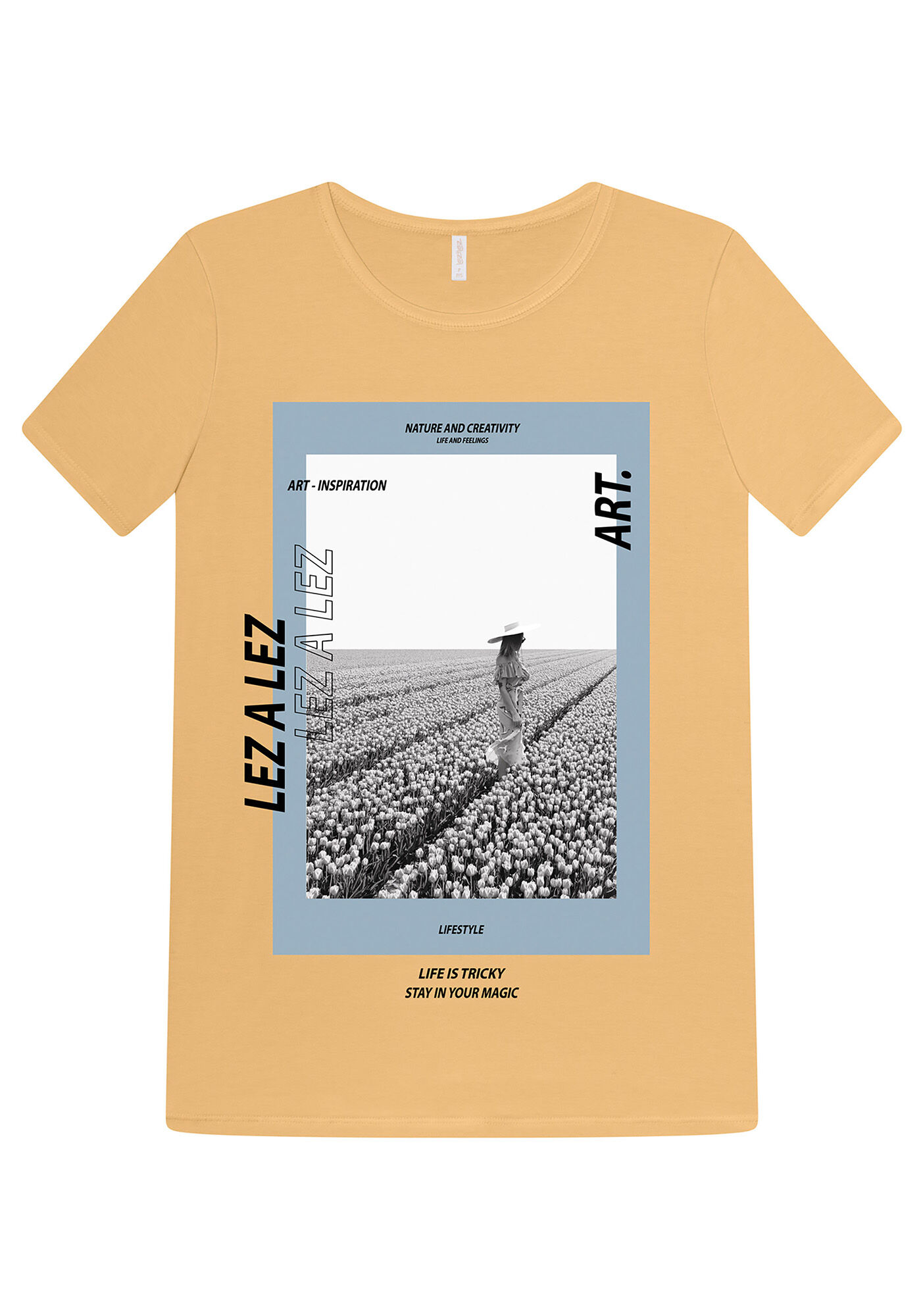 Blusa Meia Malha Forty Bege Muffins, , large.