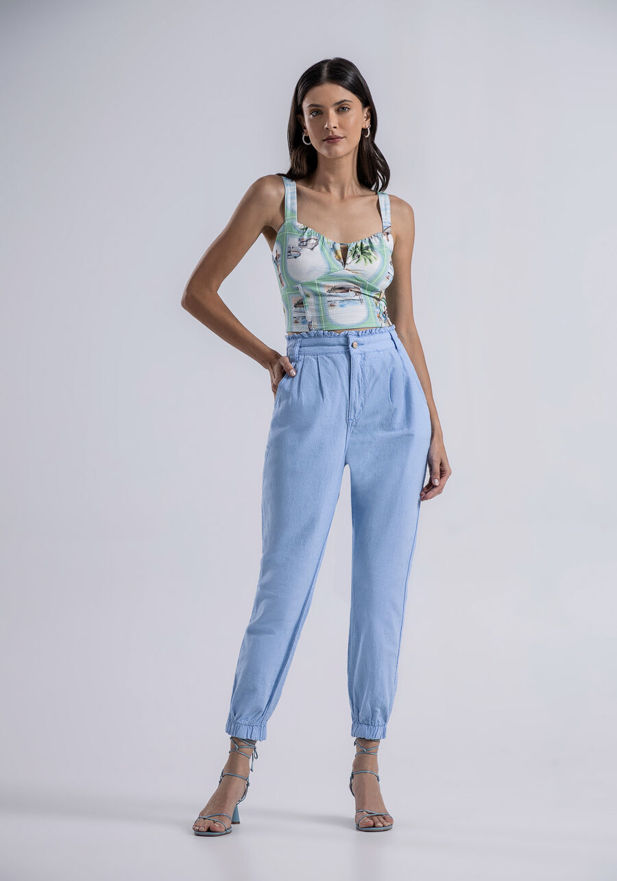 Blusa Cropped em Malha Vicenza com Recorte Busto, . Blusa Cropped em Malha Vicenza com Recorte Busto, , large.