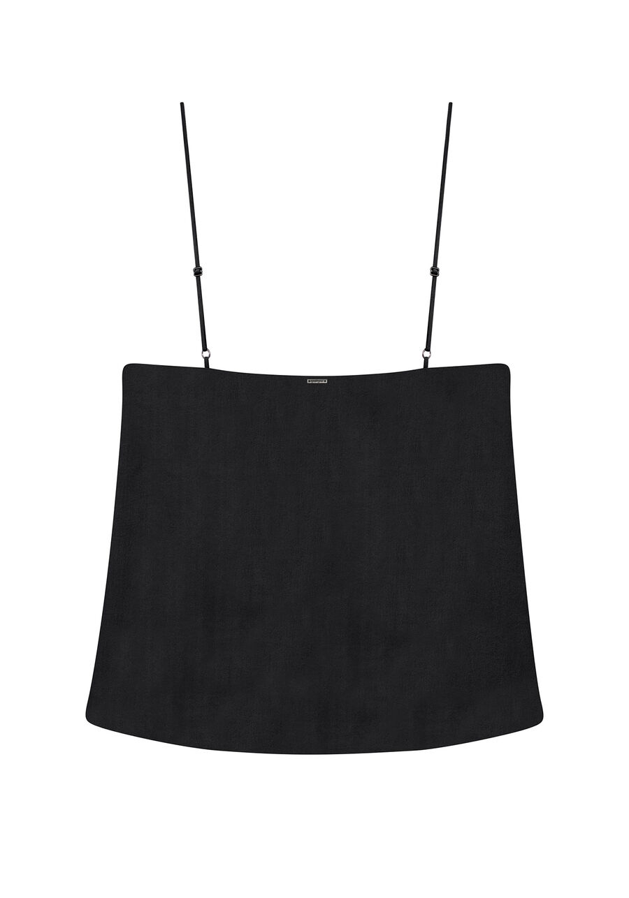 Blusa com Alças em Seda, . Blusa com Alças em Seda, , large.