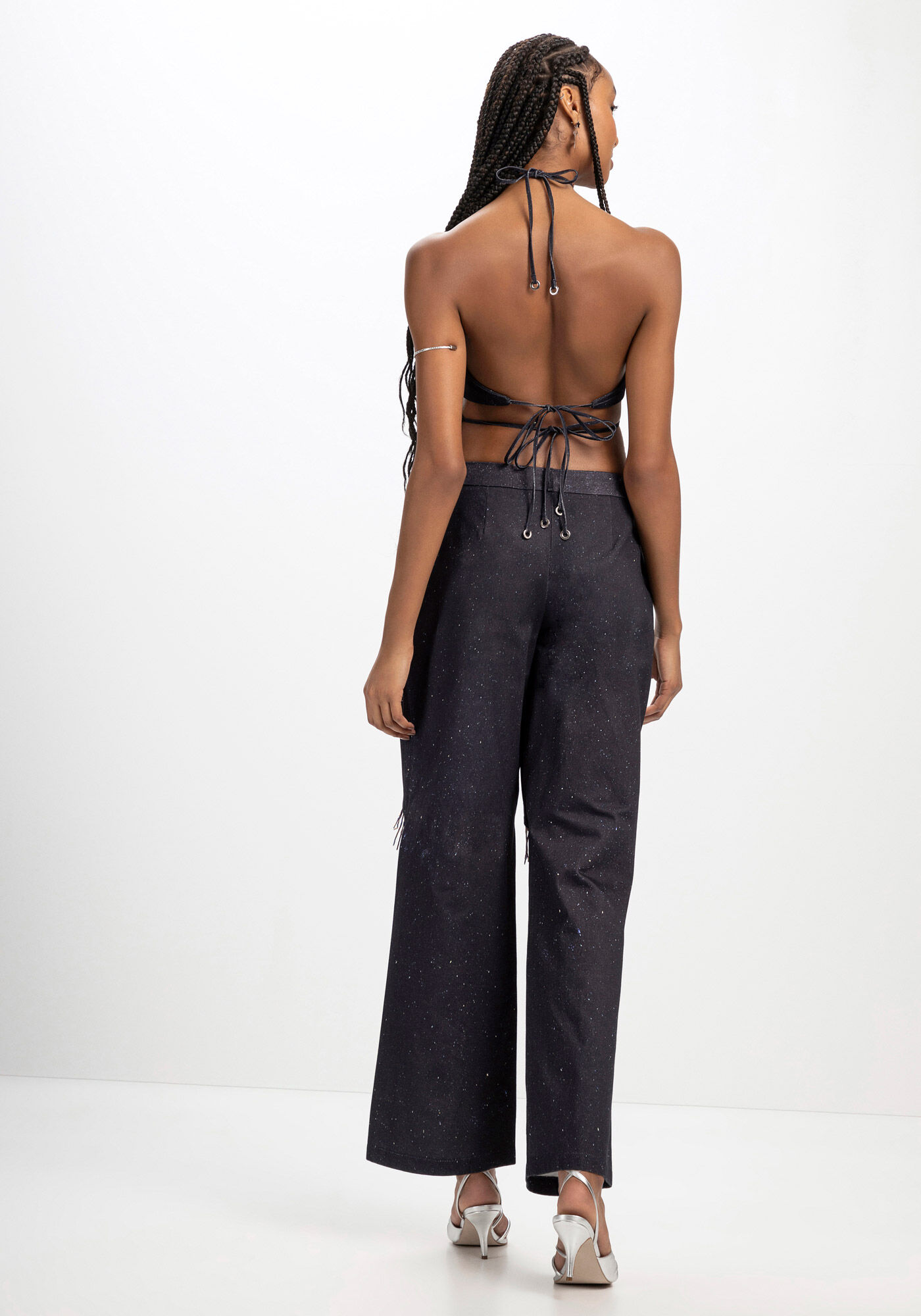 Blusa Frente &Uacute;nica Estrela com Franjas Mi&ccedil;angas, , large.