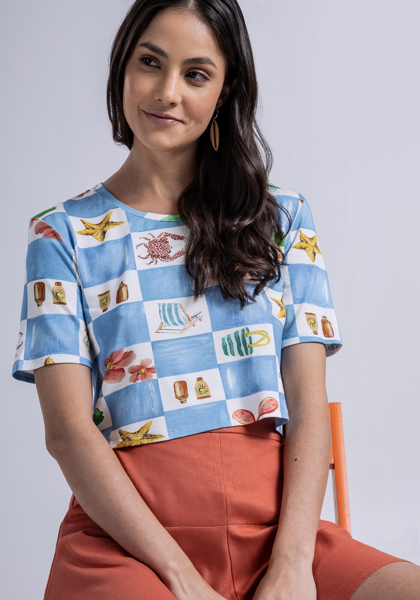 Blusa Cropped em Malha MVS Estampada, , large.