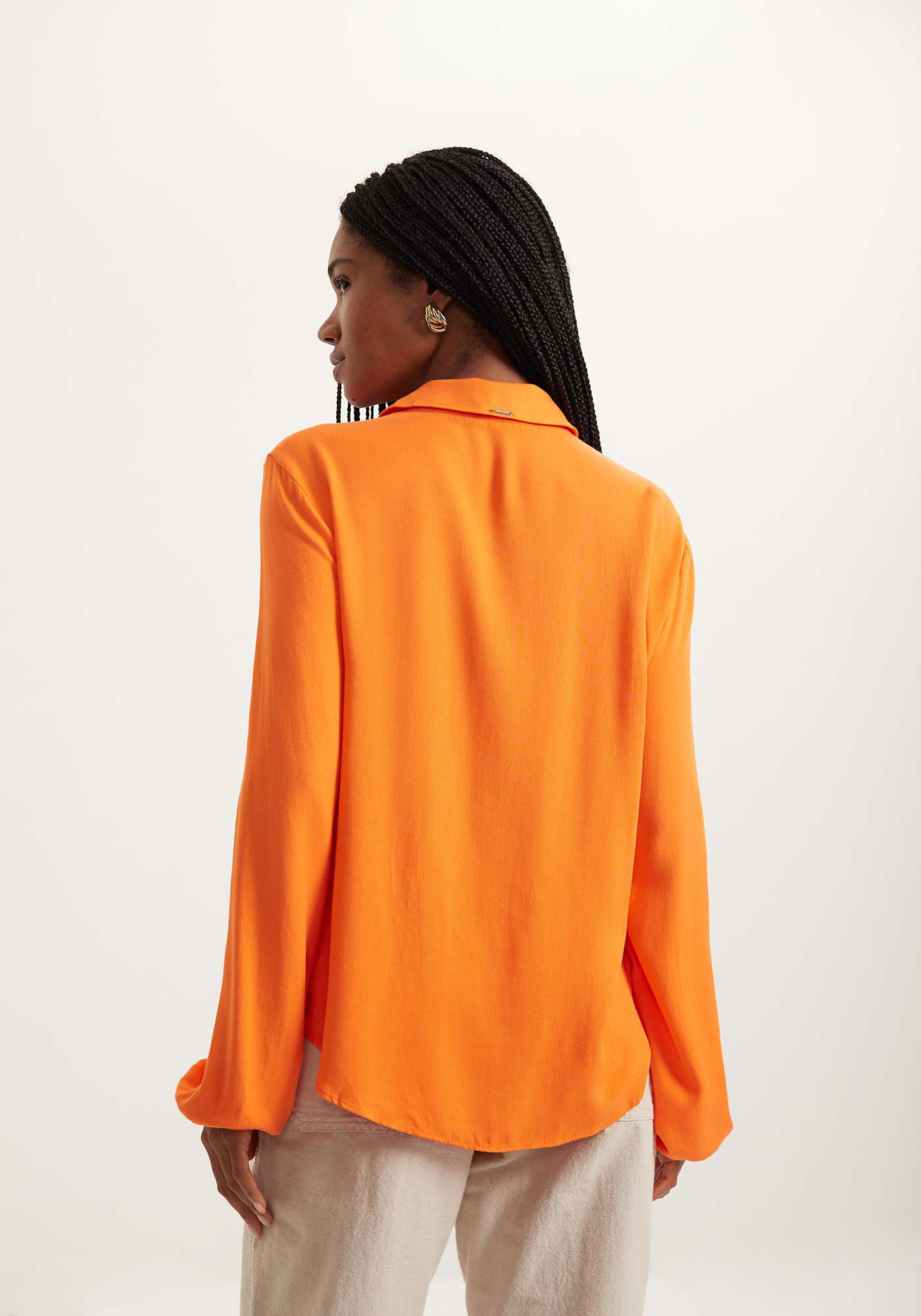 Camisa de Manga Longa Com Gola E Bot&otilde;es, , large.