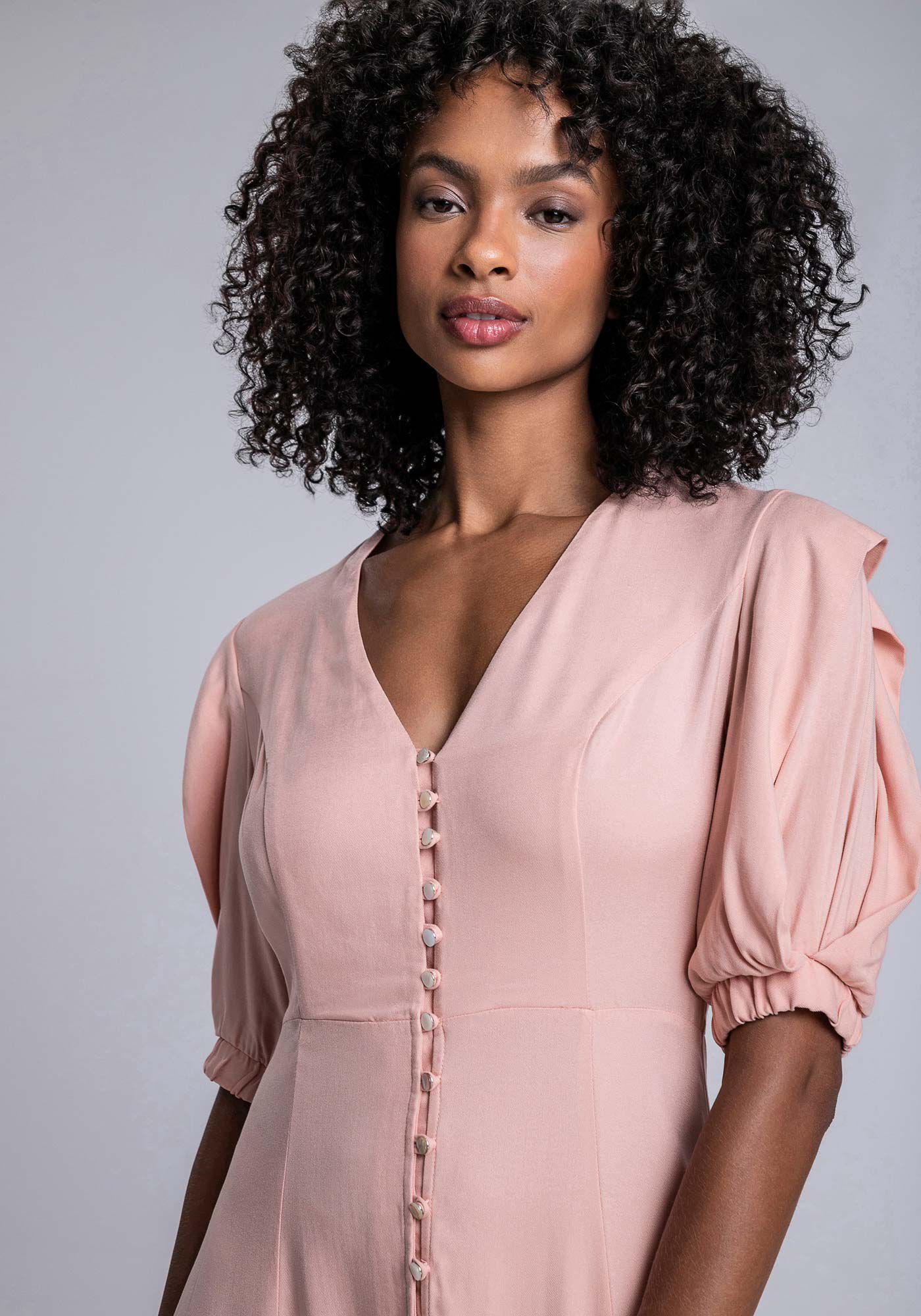 Vestido salmão midi sales