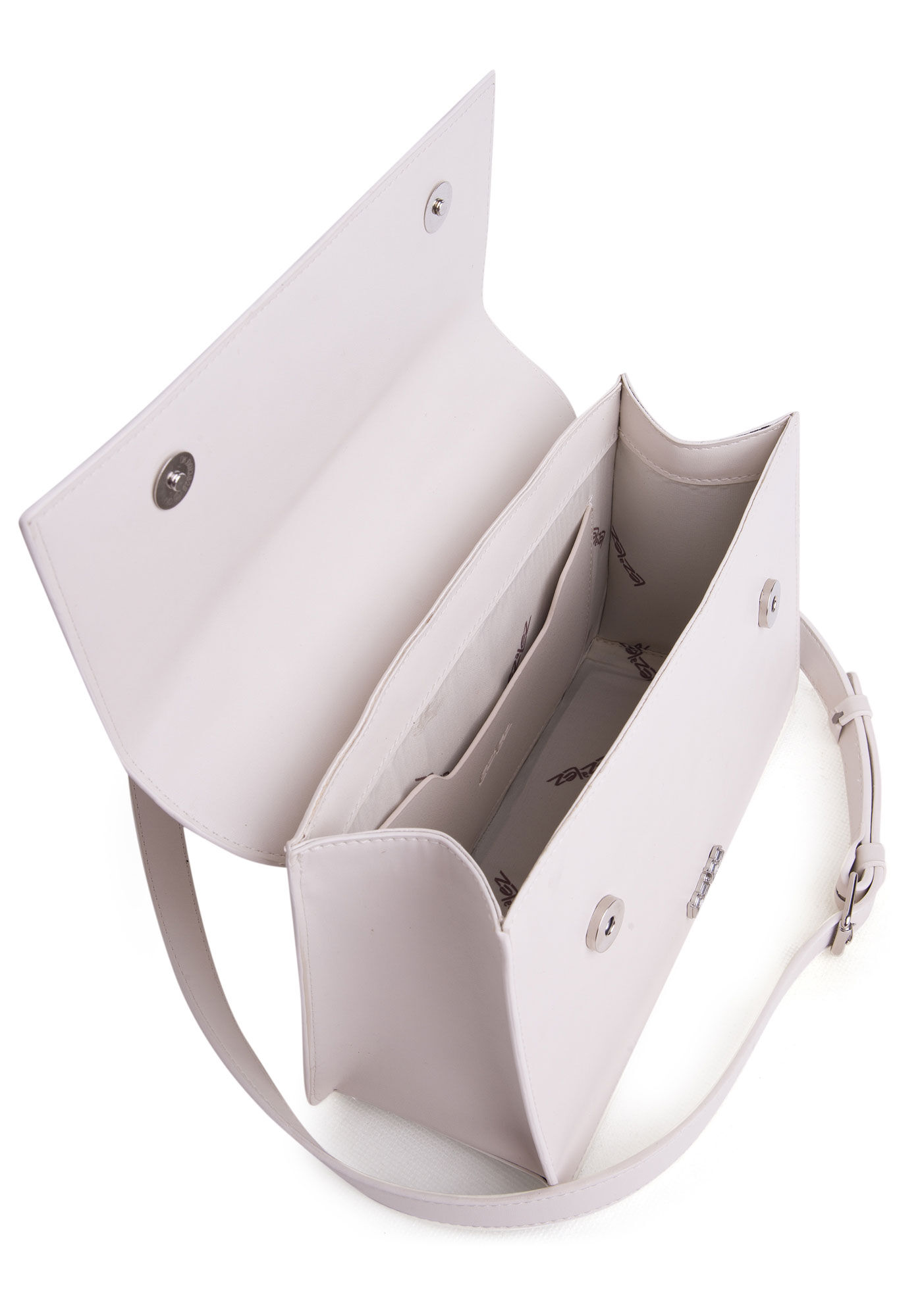 Bolsa M&eacute;dia Retangular, BRANCO OFF WHITE, large.