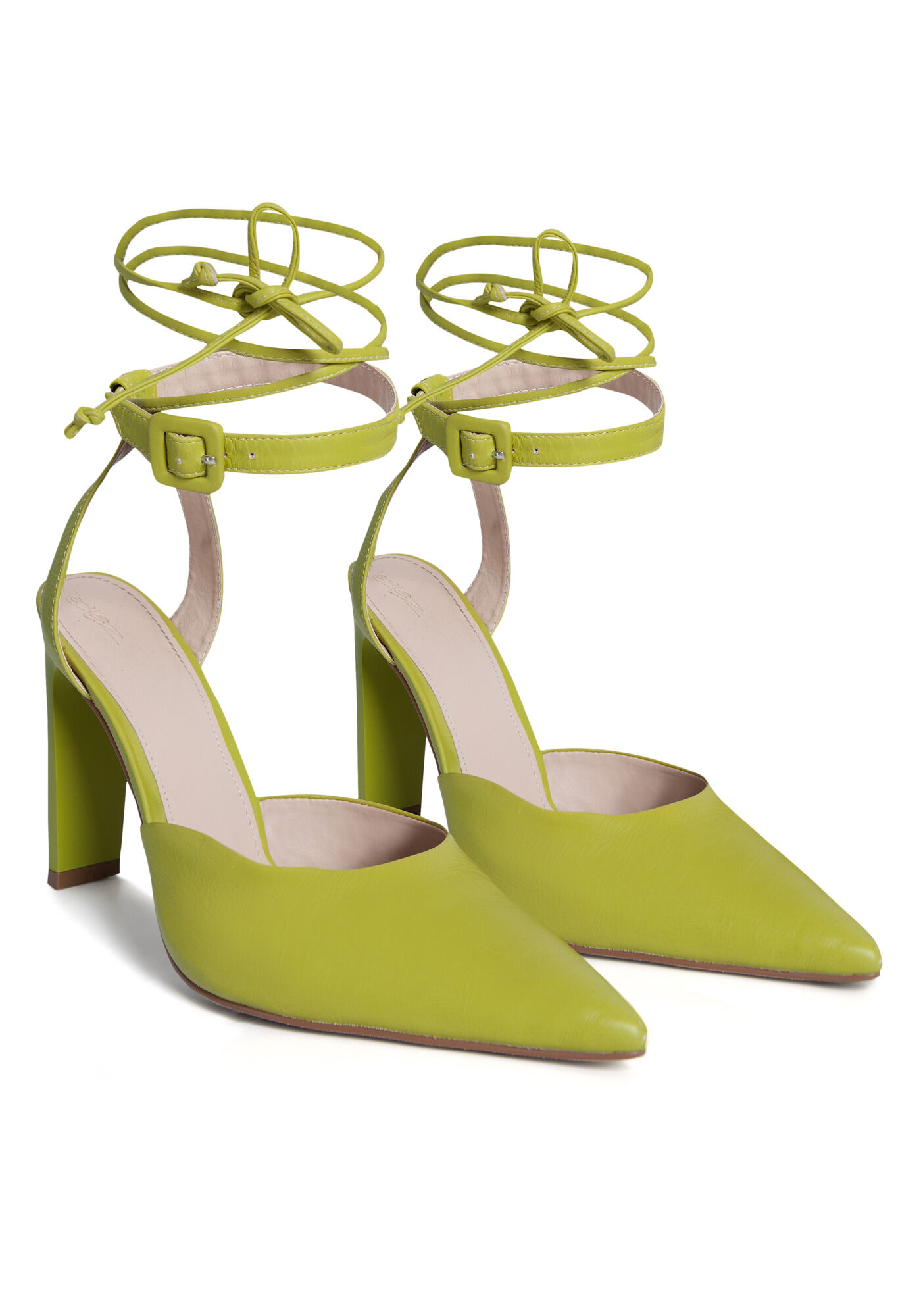 Scarpin modelo slingback com amarra&ccedil;&atilde;o, , large.