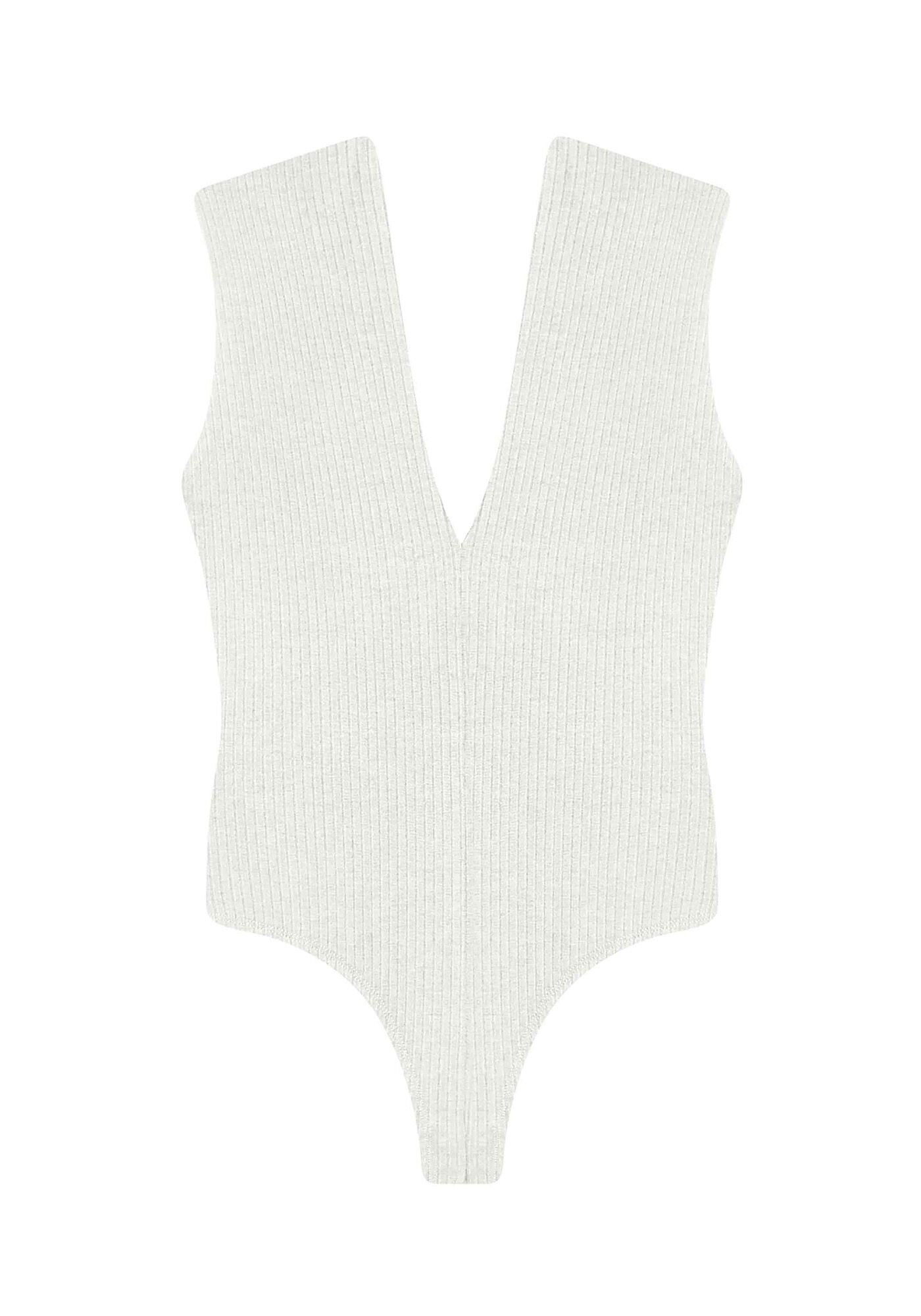 Body Malha Costine Malga Sem Manga Branco Off White, , large.