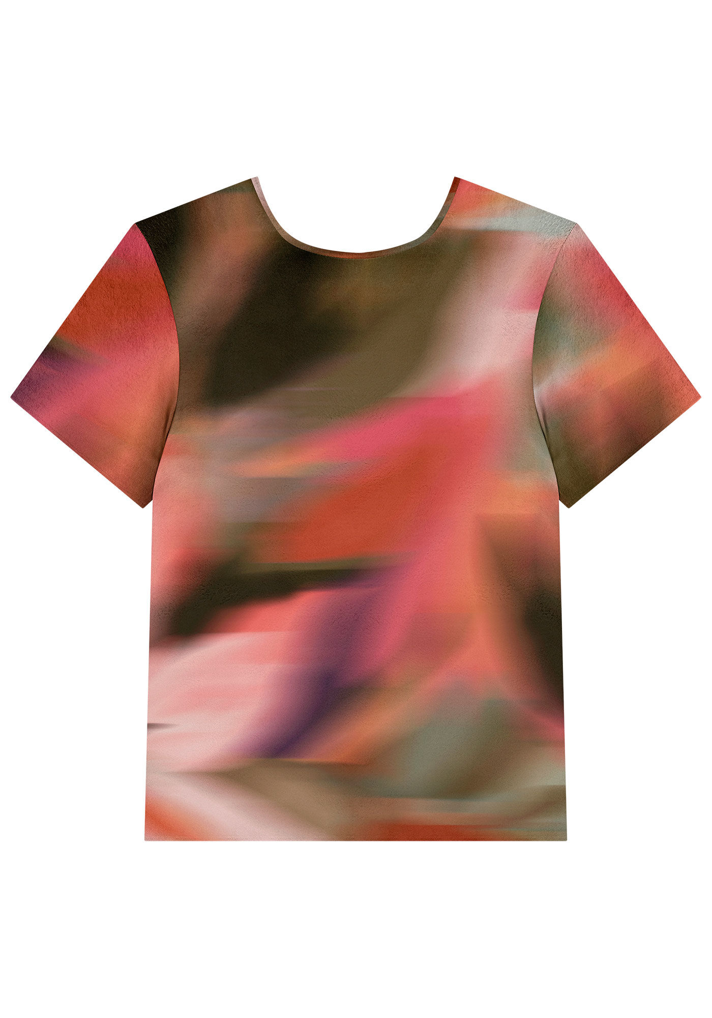 Blusa Manga Curta Estampada, , large.