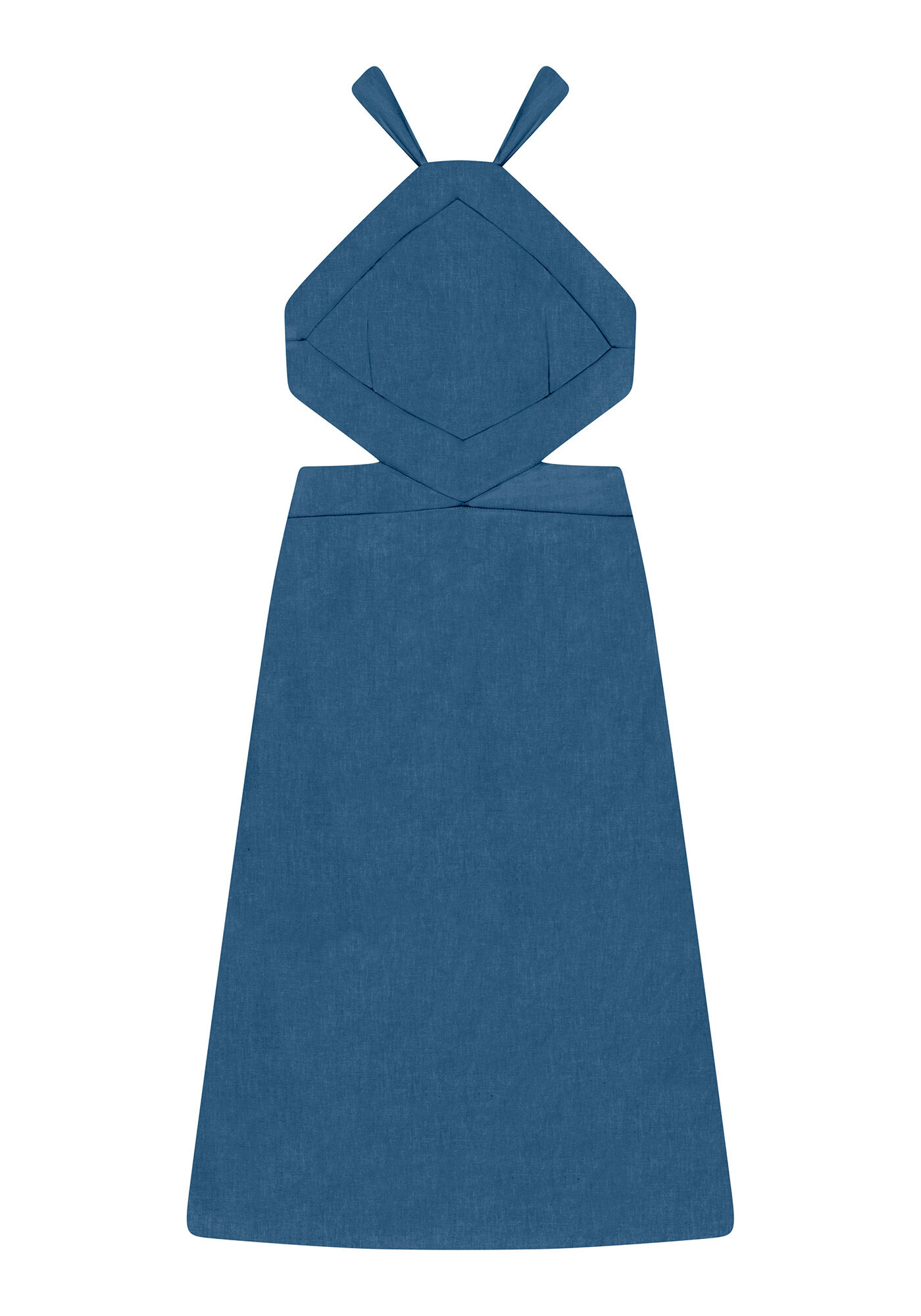 Vestido com Al&ccedil;as Linho, , large.