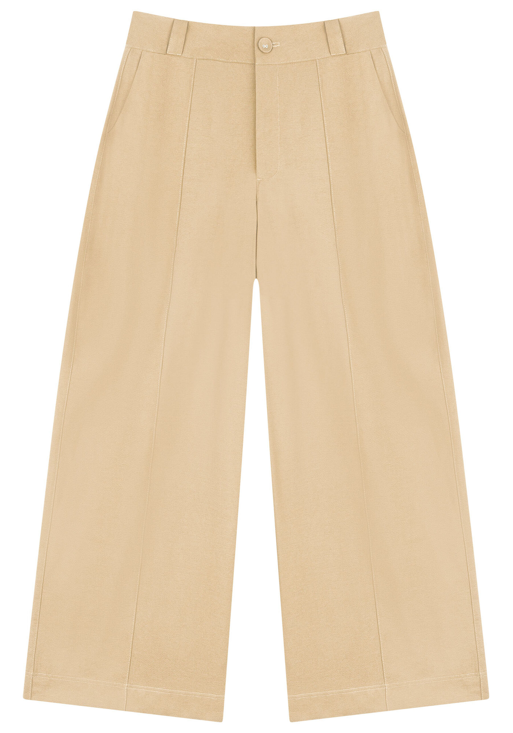 Calça Reta Alfaiataria Ampla com Cintura Média, . Calça Reta Alfaiataria Ampla com Cintura Média, , large.