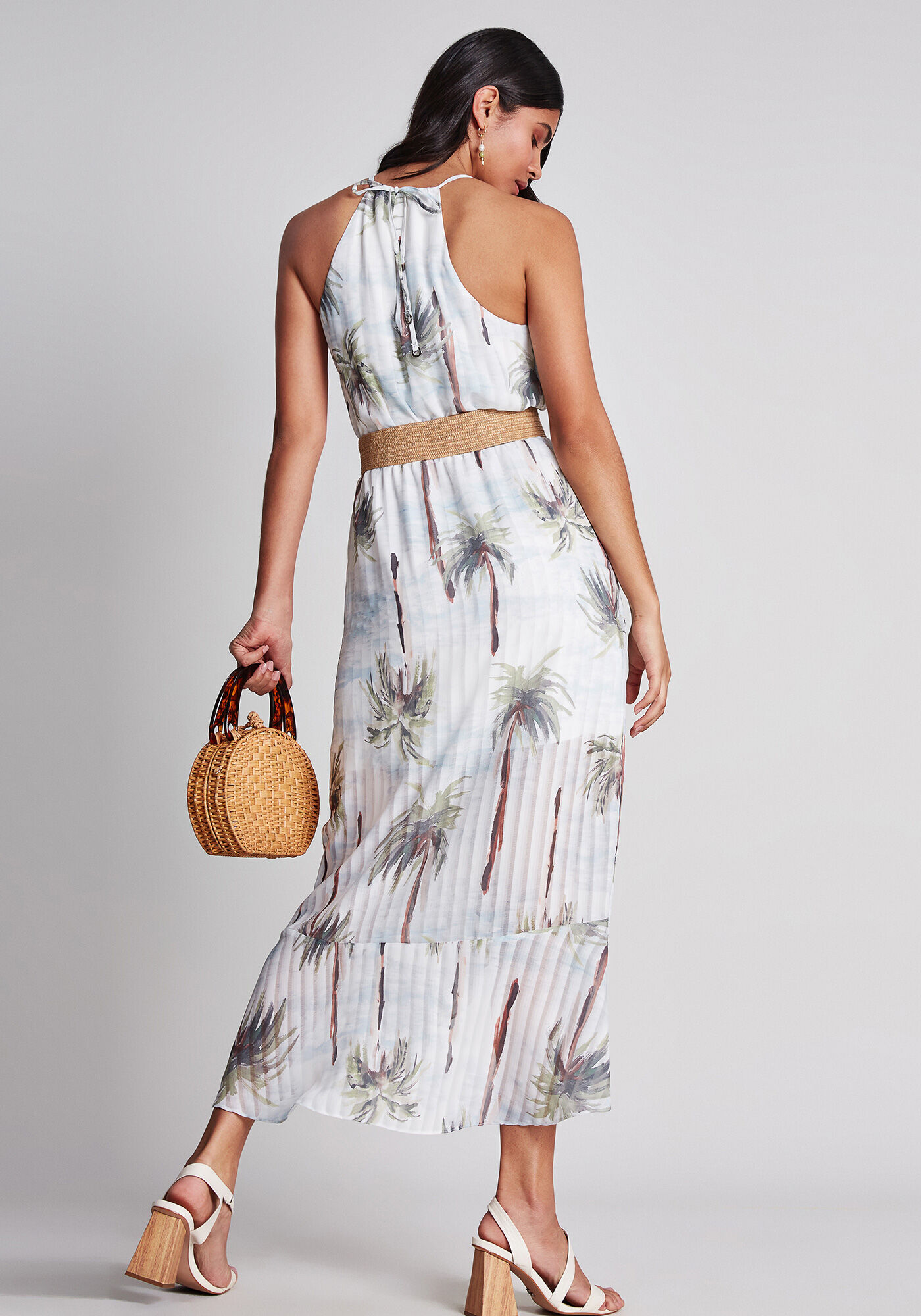 Vestido com Al&ccedil;as M&iacute;di Cinto, , large.