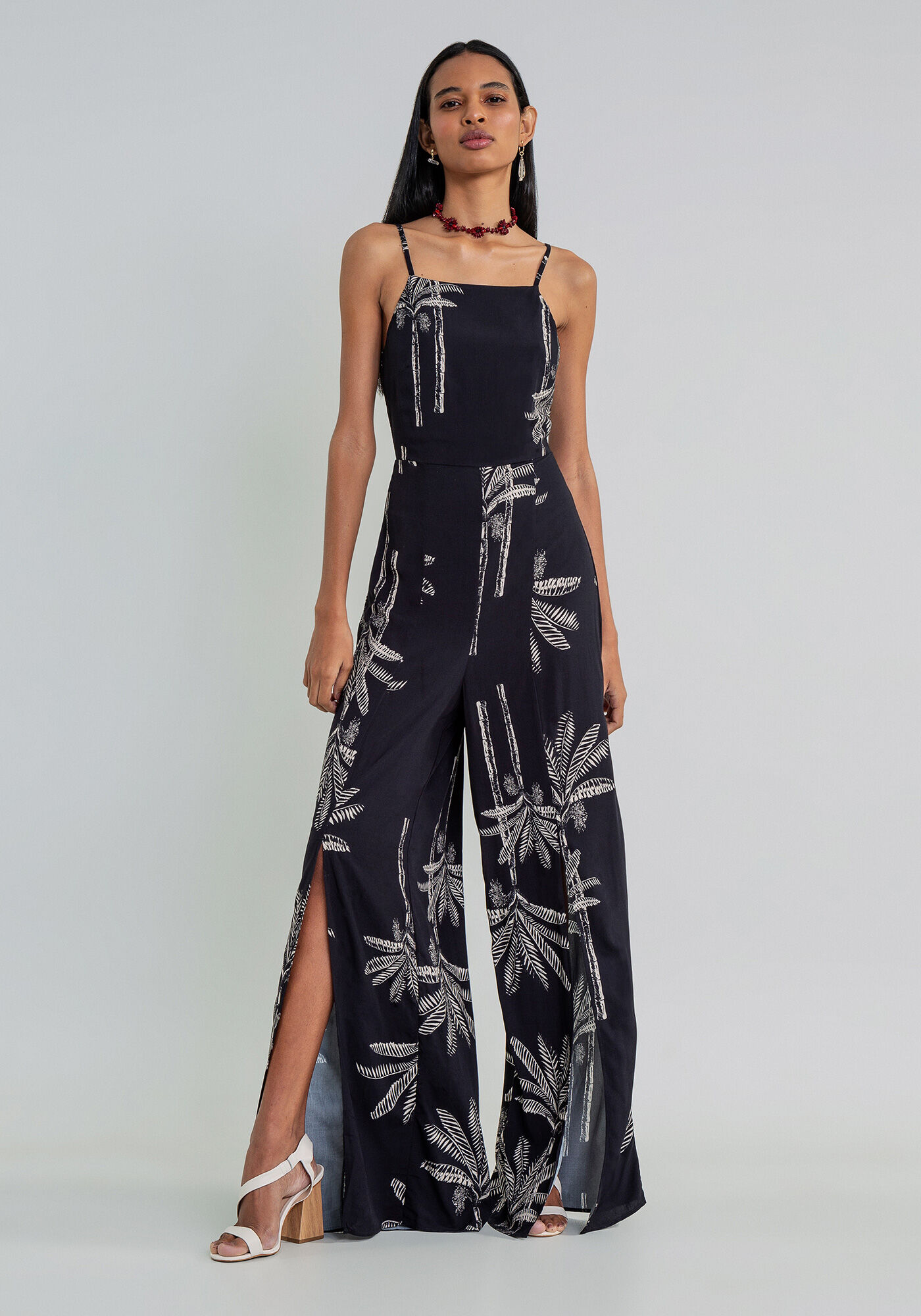 Macac&atilde;o Longo com Fenda Estampa, , large.