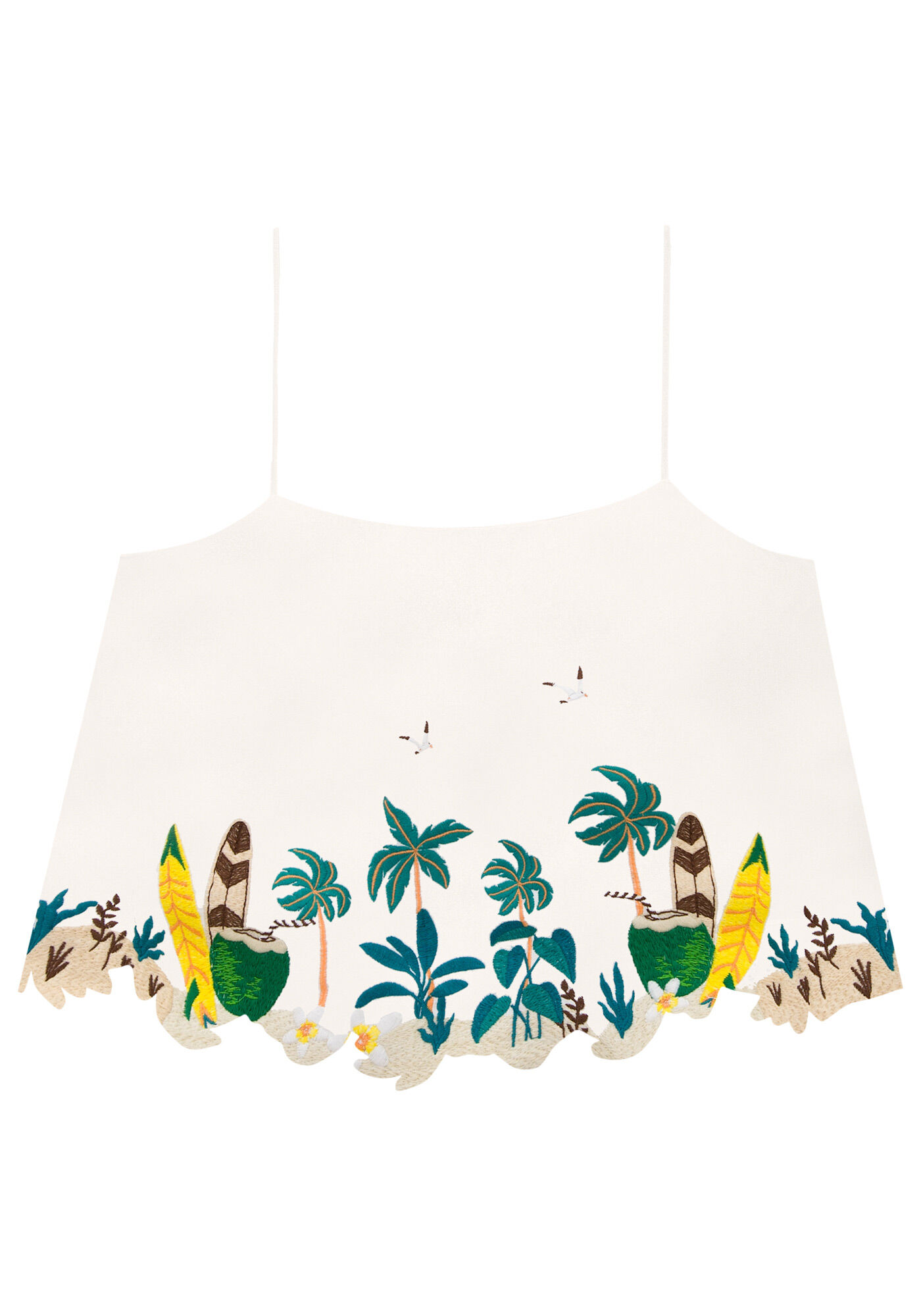 Blusa com Al&ccedil;as Cropped com Bordado, , large.