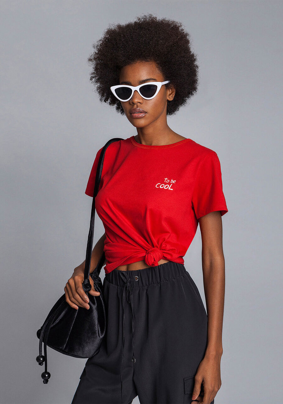 Blusa Manga Curta Estampada, . Blusa Manga Curta Estampada, , large.