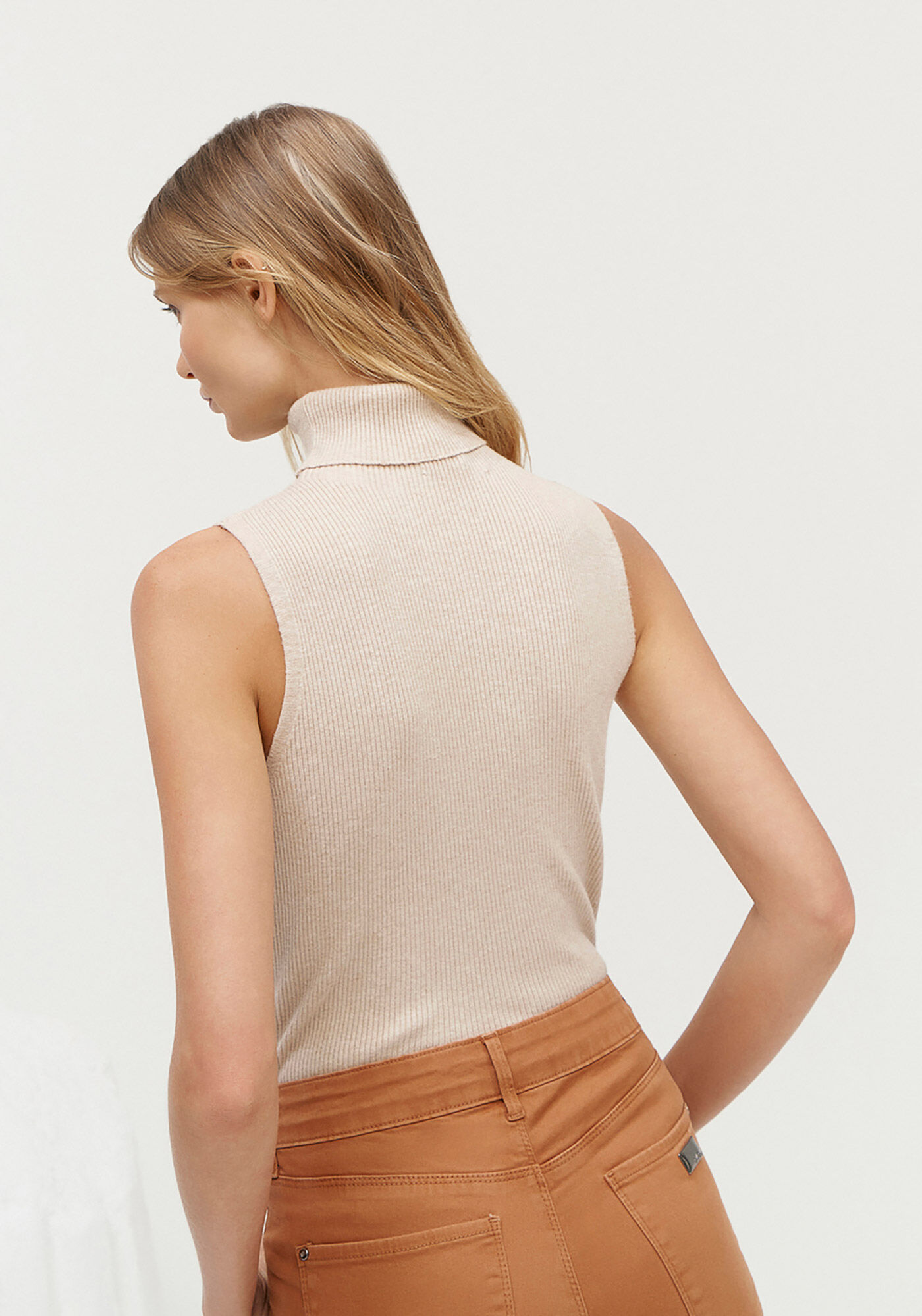 Regata em Tric&ocirc; com Gola Alta, , large.