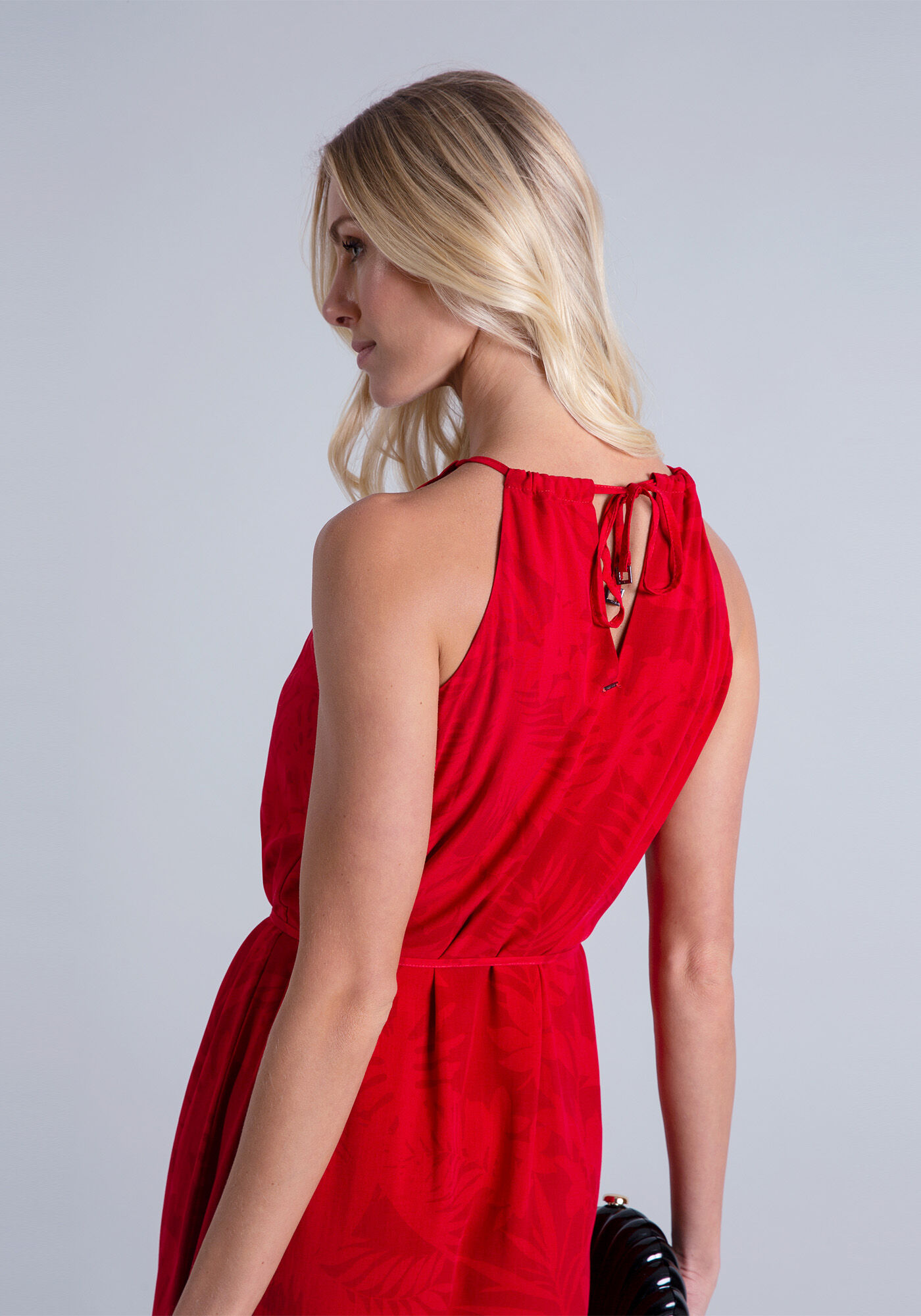 Vestido midi em tecido, , large.