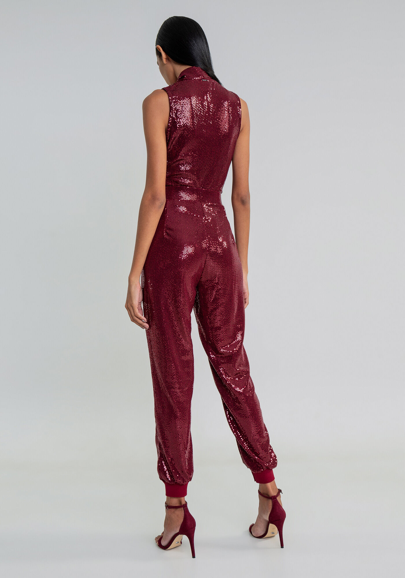 Body Malha Paet&ecirc; Glam Sem Manga, , large.