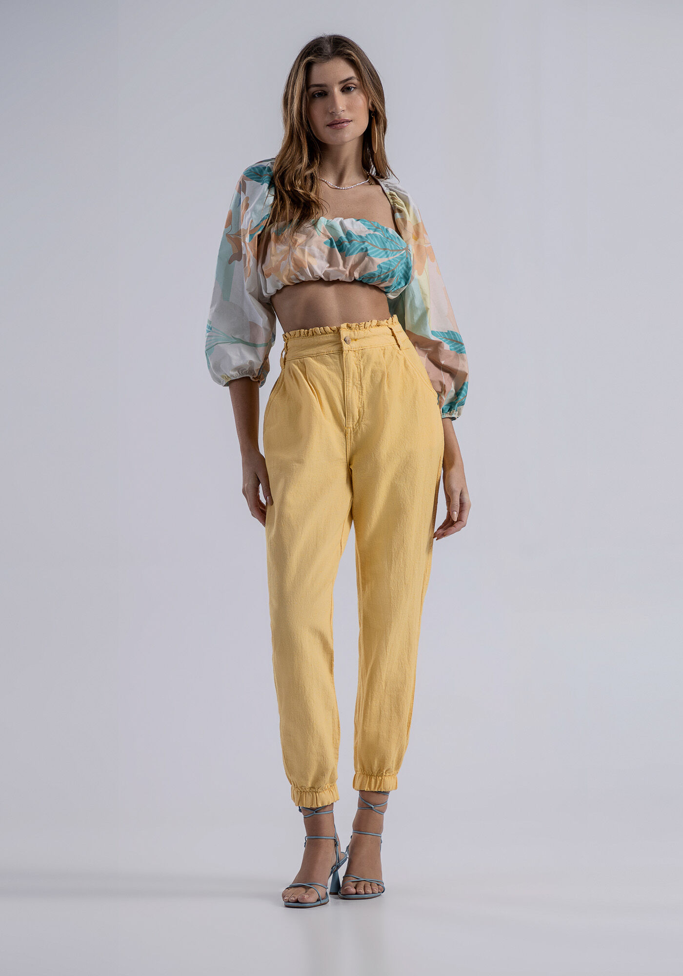 Cal&ccedil;a Sarja Jogging com Cintura Super Alta, , large.