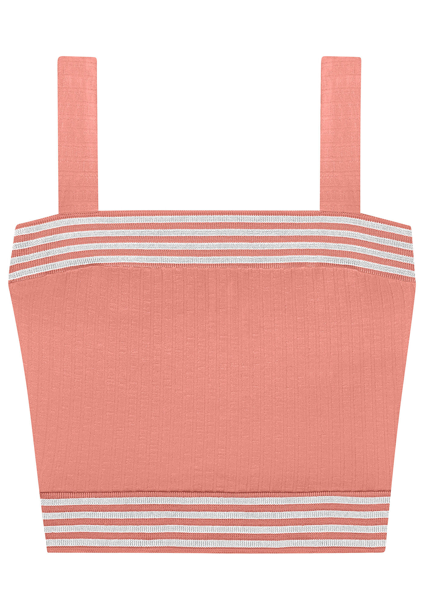 Blusa Malha Canelado Tracy Cropped, , large.