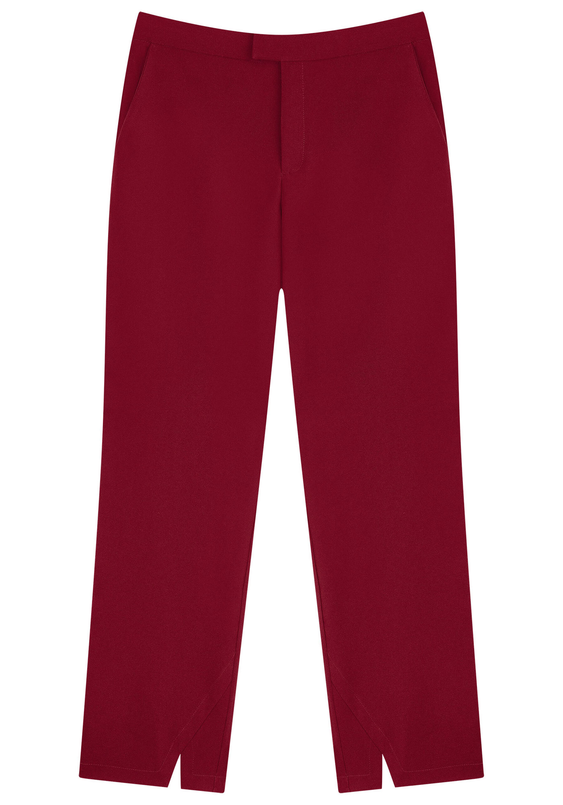 Calça Reta Alfaiataria Slim com Cintura Média, . Calça Reta Alfaiataria Slim com Cintura Média, , large.