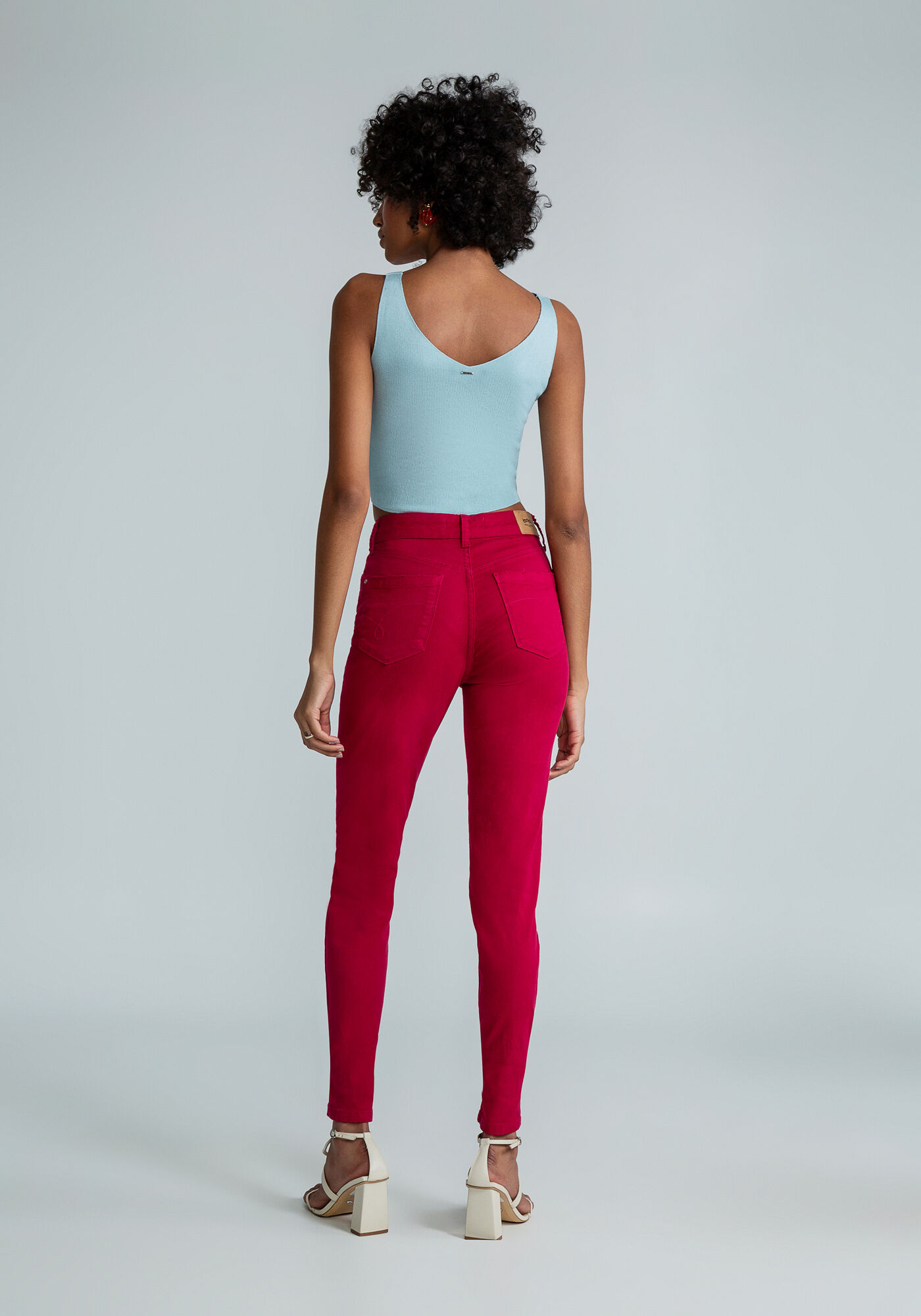 Cal&ccedil;a Sarja Skinny Aruba Every Day, VERMELHO, large.