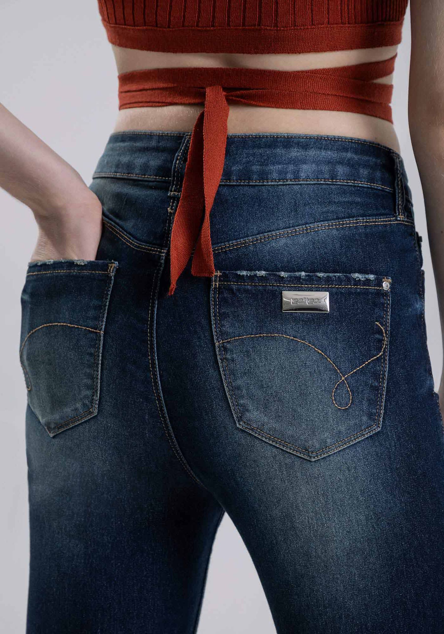Calça Jeans Aruba Cropped Flat Belly, JEANS. Calça Jeans Aruba Cropped Flat Belly, JEANS, large.